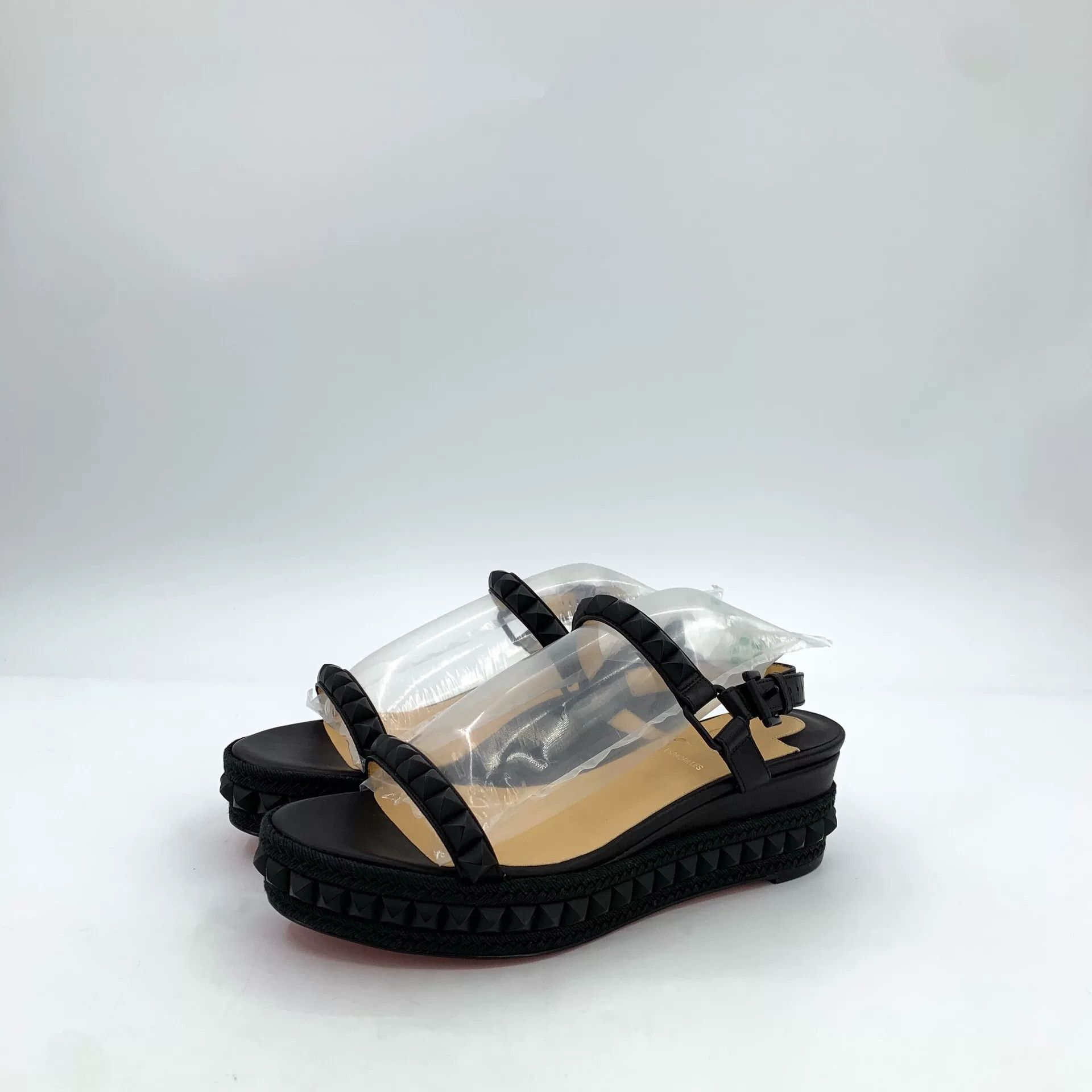 Christian Louboutin Christian Louboutin Black Sandals 38 Women Size US 7.5 / IT 37.5 - 1 Thumbnail