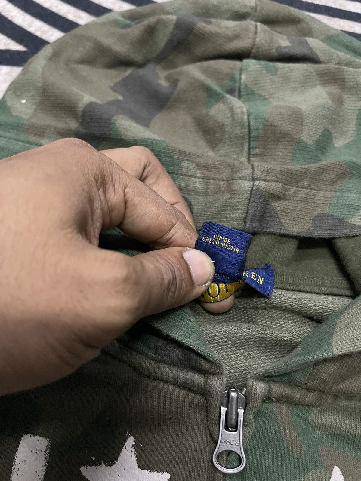 Polo Ralph Lauren 90s POLO BY RALPH LAUREN NY USA CAMO STRIPES Size US S / EU 44-46 / 1 - 9 Thumbnail
