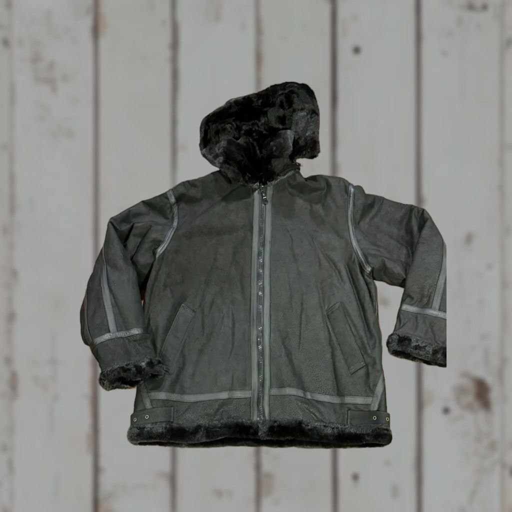 Vintage VINTAGE Protocol USAF G-8 Leather Flight Bomber Jacket Black Med Mens M Full Zip Shearling Panc Pan United Flyer's Size US M / EU 48-50 / 2 - 1 Thumbnail
