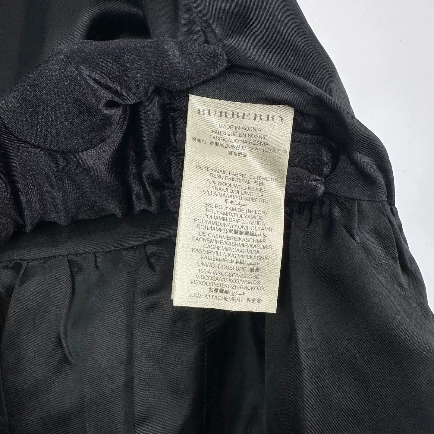 Burberry Burberry Wool Coat Size US XXS / EU 40 - 5 Thumbnail