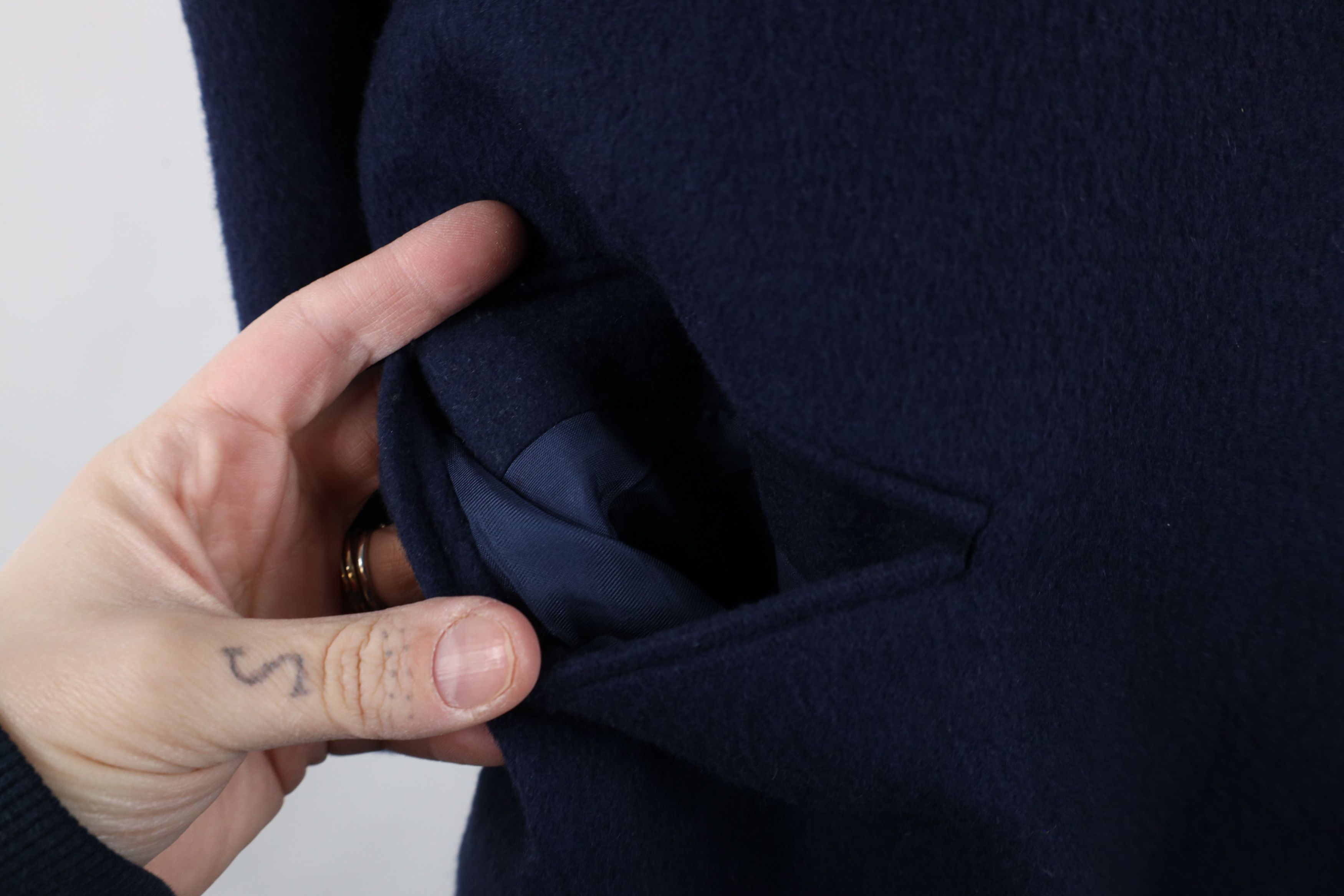 L.L. Bean × Vintage Vintage 90s LL Bean Cashmere Blazer Suit Jacket Blue USA Size XXL / US 16-18 / IT 52-54 - 4 Thumbnail
