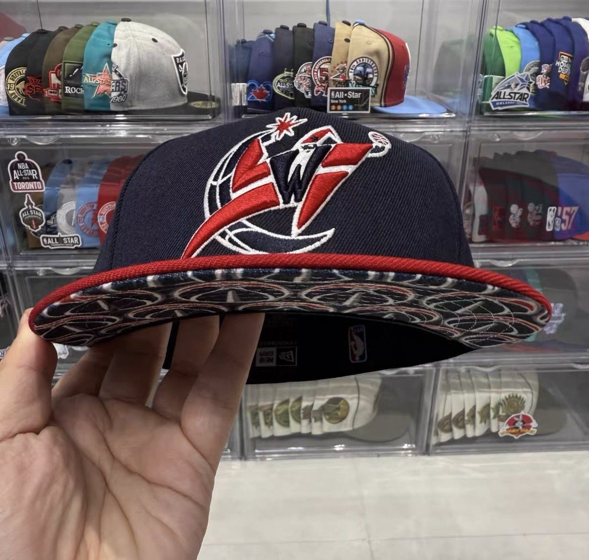New Era New Era NBA Washington Wizards Flat Brim Baseball Cap J32 Size ONE SIZE - 6 Thumbnail
