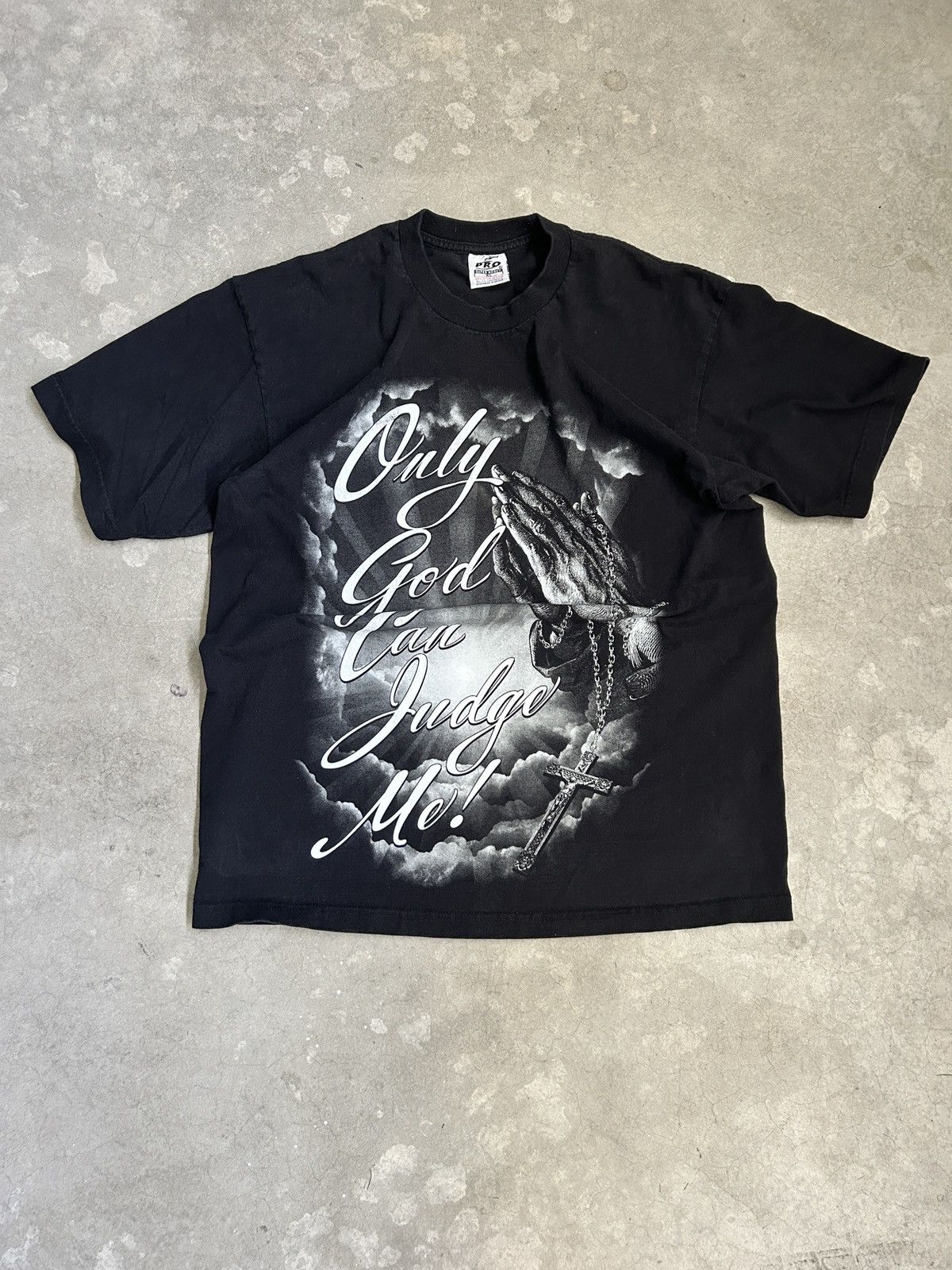 Other Vintage “Only God can Judge Me!” T-Shirt Size US XL / EU 56 / 4 - 1 Thumbnail
