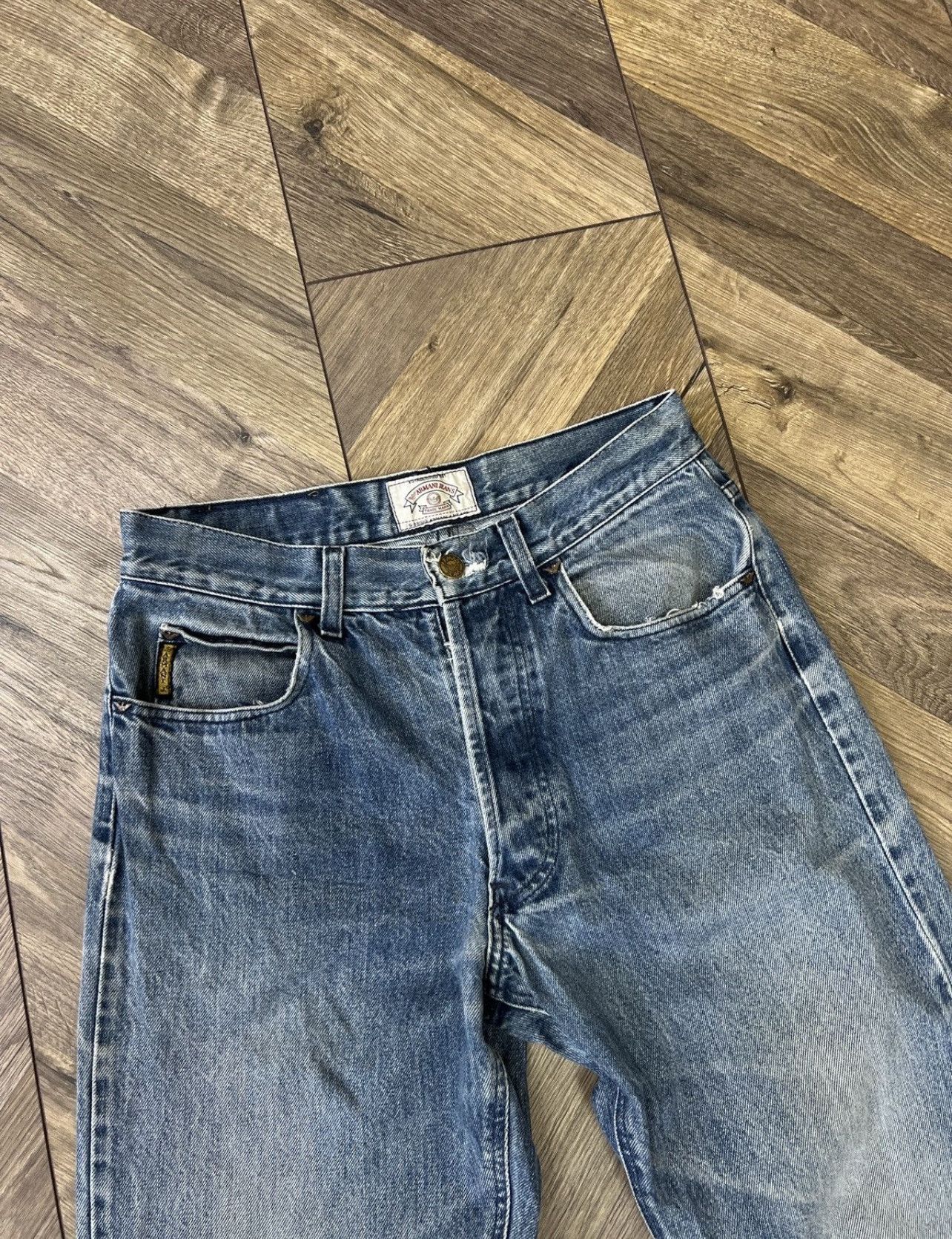 Armani × Emporio Armani × Vintage Vintage Armani Denim Blue Streetwear Jeans Size US 30 / EU 46 - 8 Thumbnail
