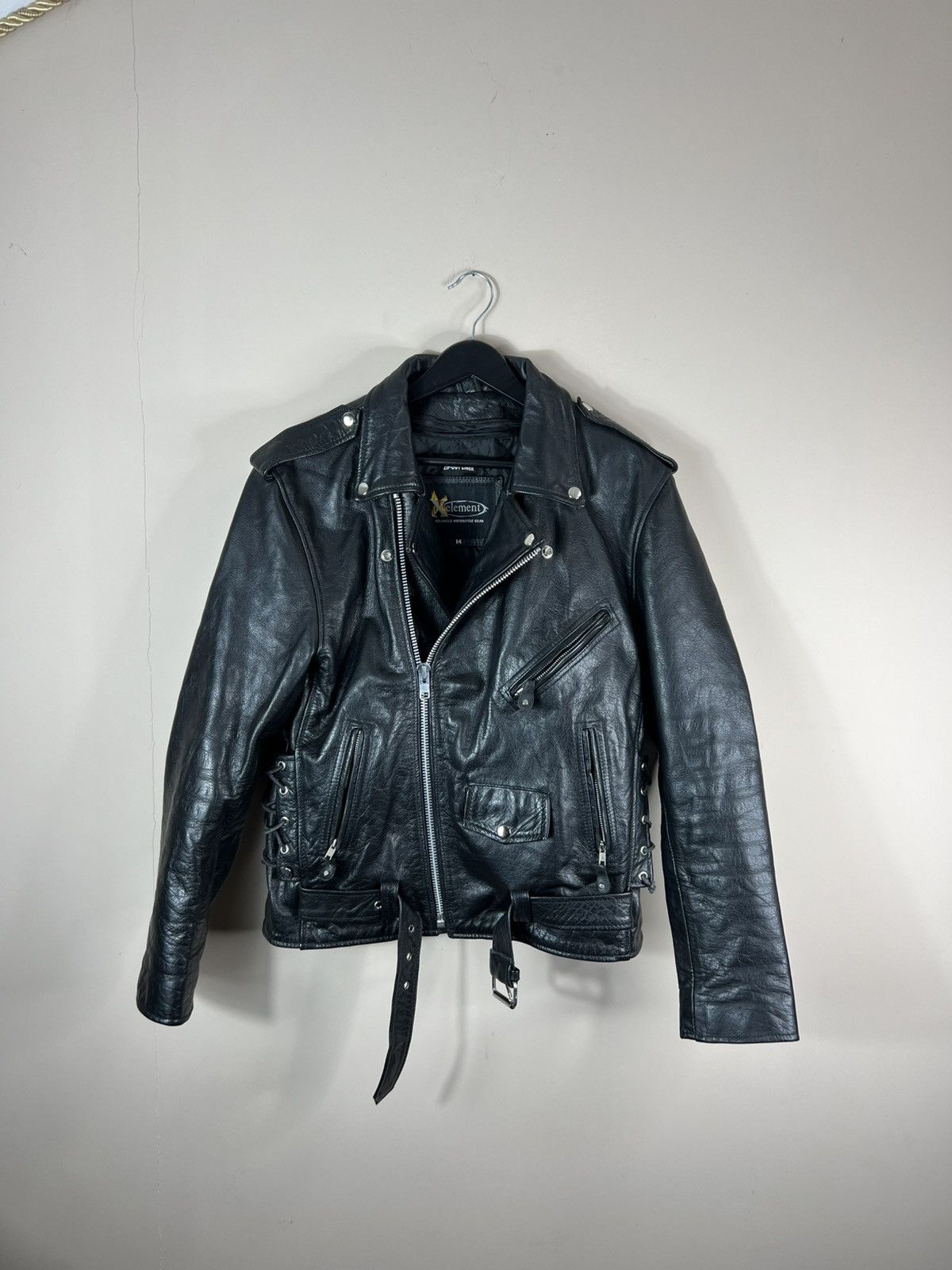 Vintage 🖤VINTAGE LEATHER BIKER RICK OWENS USA🇺🇸 LIVE TO ROAD 🔥JACKET Size US L / EU 52-54 / 3 - 1 Thumbnail