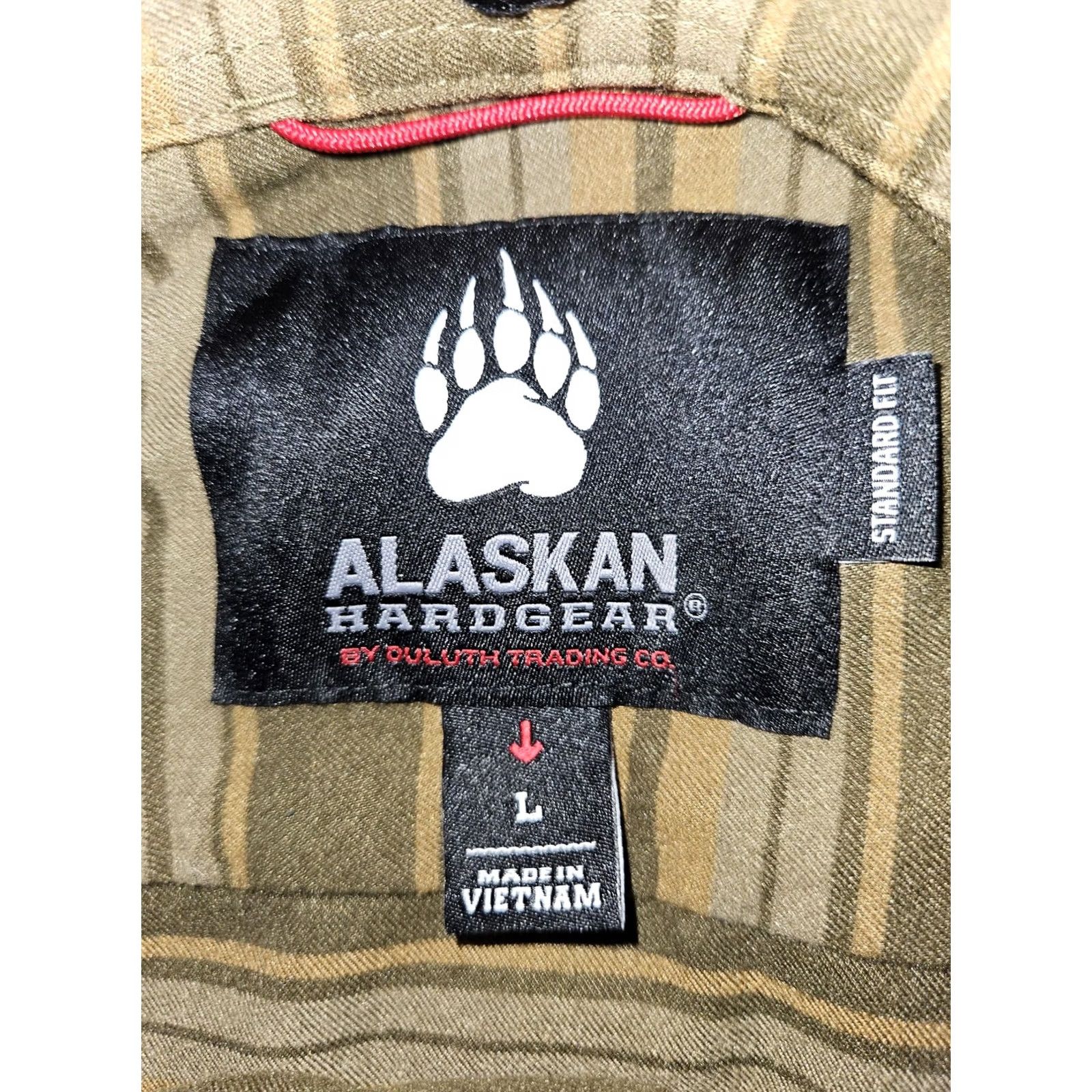 Vintage VINTAGE Alaskan Hardgear Shirt Mens Large Brown Stripe Duluth Untucked Outdoor Size US L / EU 52-54 / 3 - 2 Thumbnail