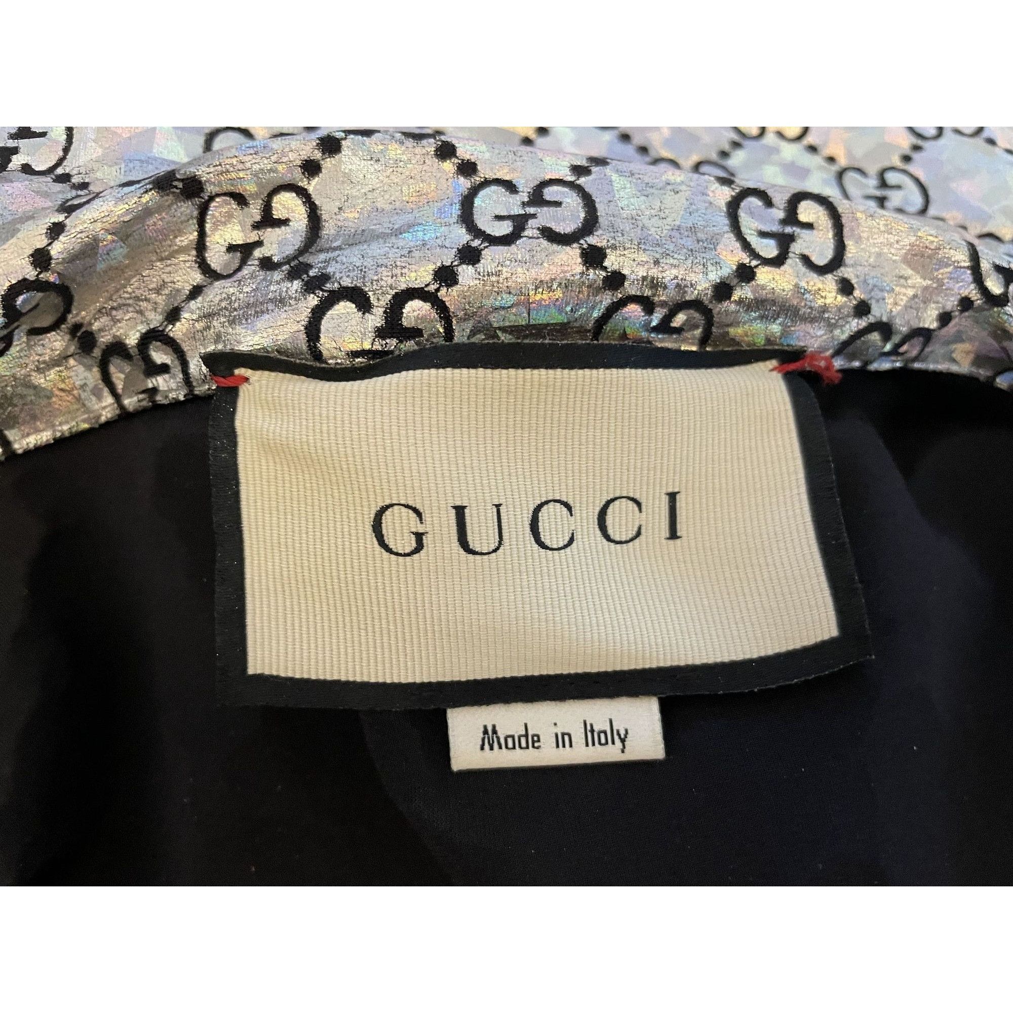 Gucci Gucci Monogram Metallic Gold Full-Zip Track Jacket With Stri Size US L / EU 52-54 / 3 - 9 Thumbnail