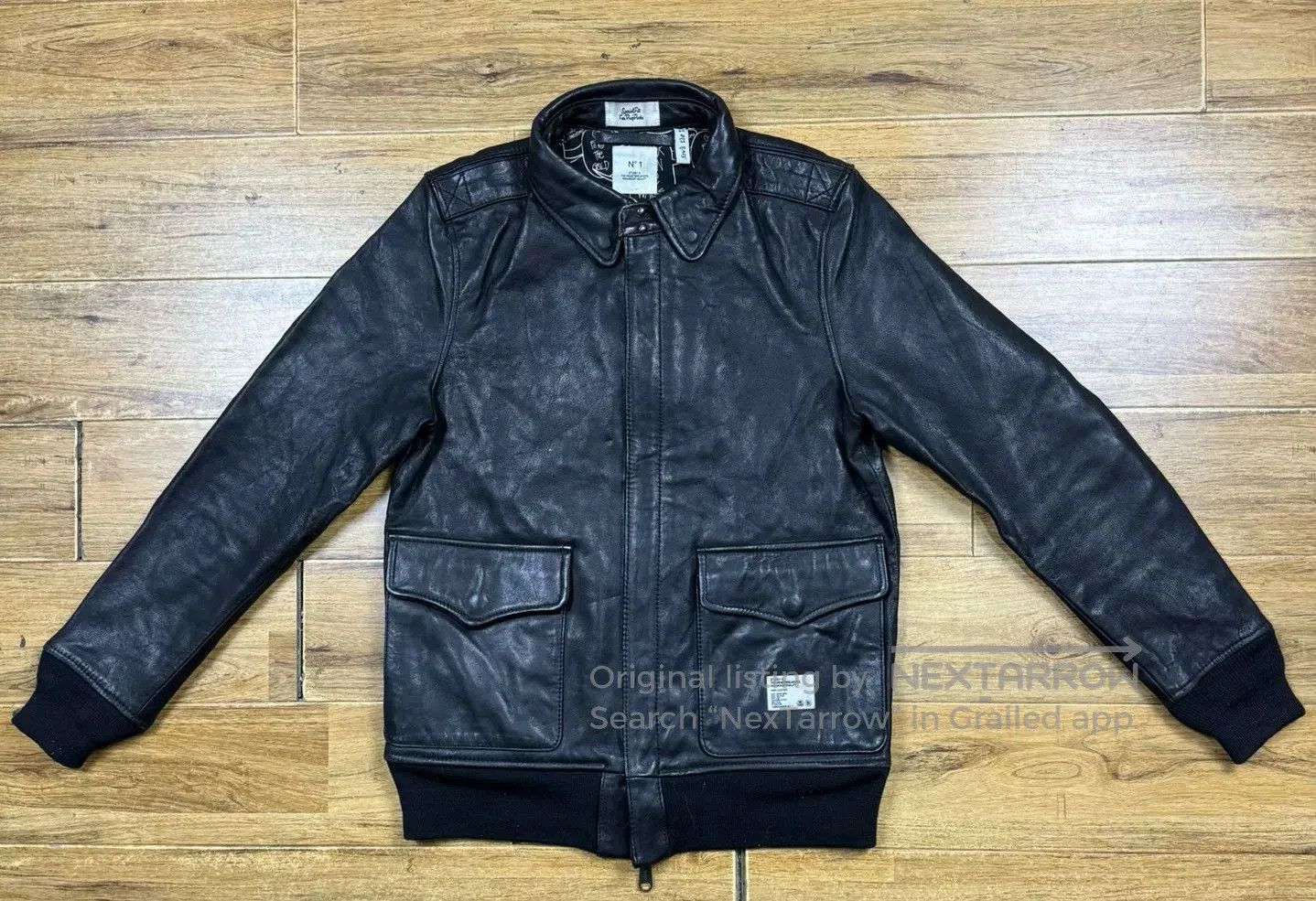 Stussy Stussy Leather Flight Jacket | Grailed