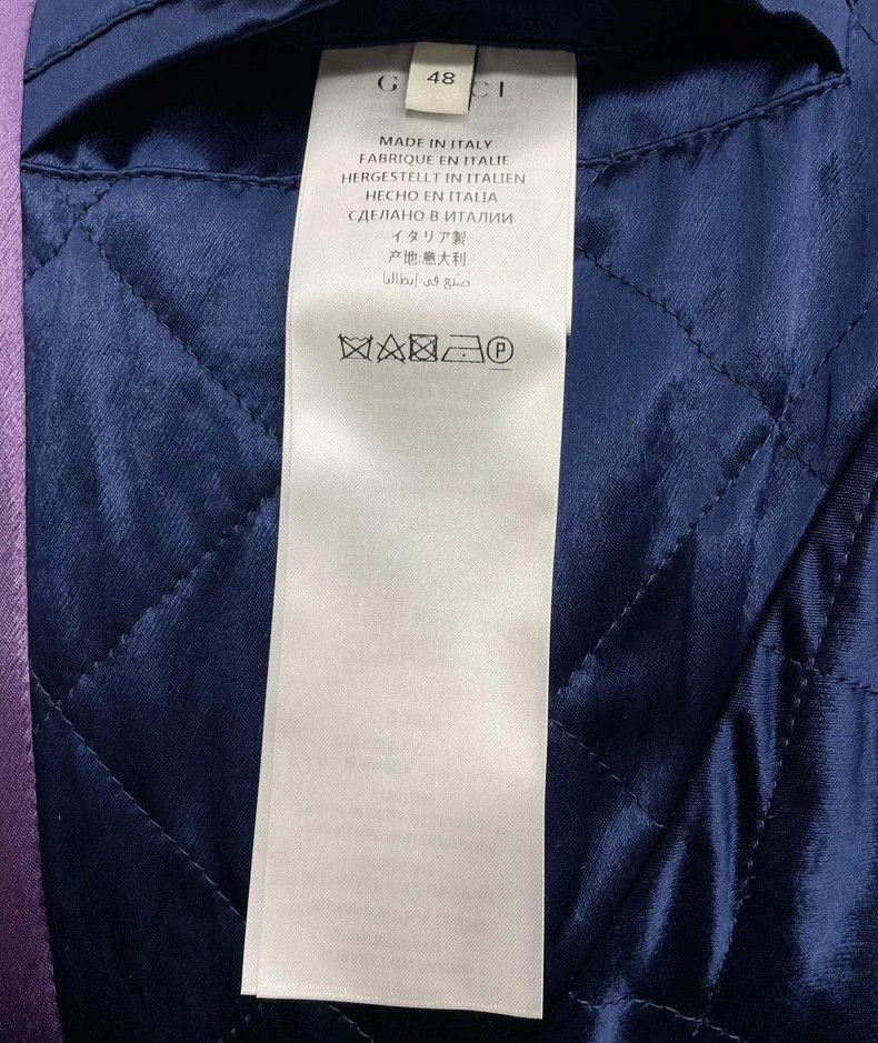 Gucci Gucci Embroidered purple stitching jacket 2501-Nextarrow Size US M / EU 48-50 / 2 - 6 Thumbnail