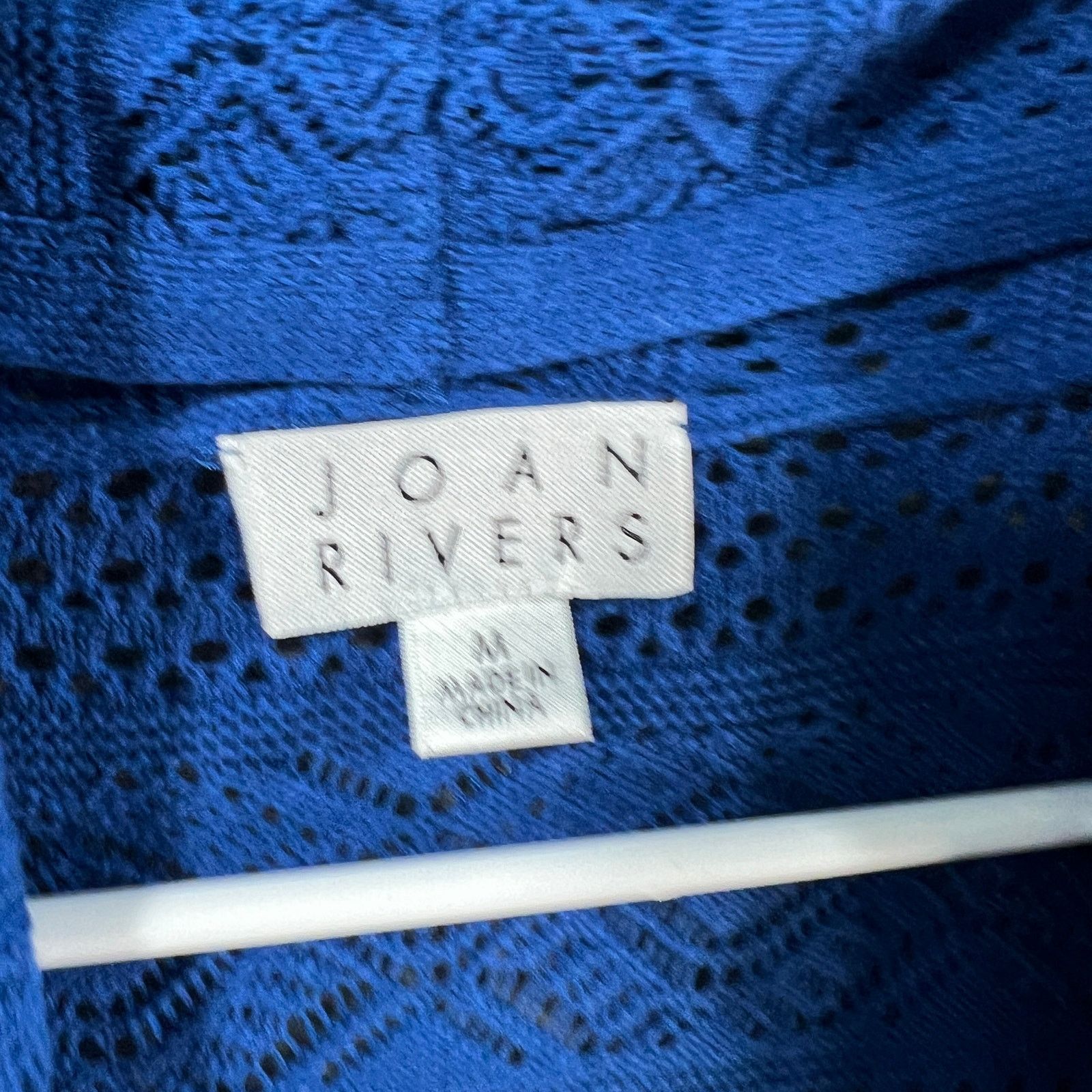 Other Joan Rivers Crochet Stripe Open Front Cardigan Summer Size M / US 6-8 / IT 42-44 - 3 Thumbnail