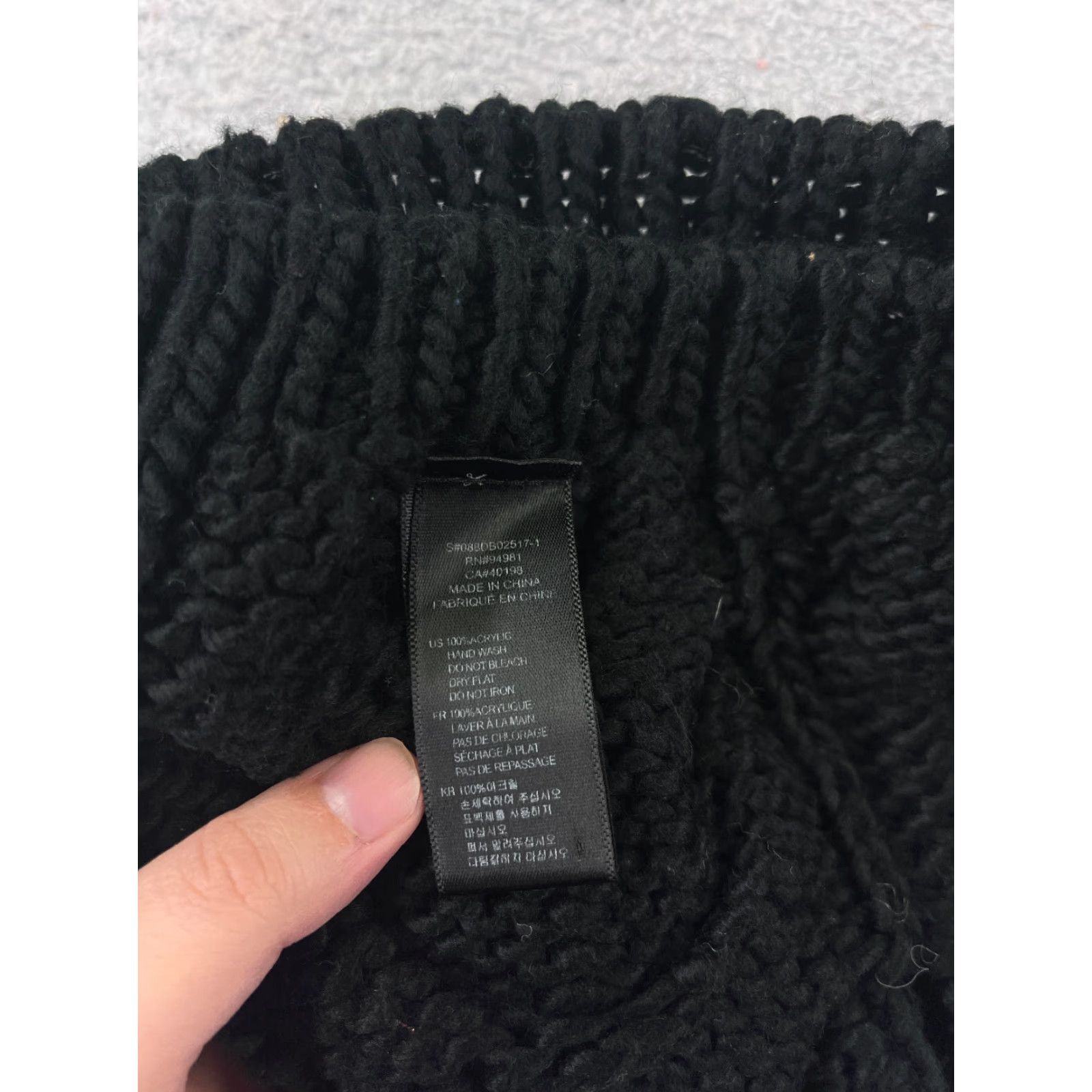 Forever 21 FOREVER 21 Beanie Toque Womens One Size Black Cable Knit 100% Acrylic Snow Ski - Hat - Beanie - Women - One Size - Black - Ski Theme Size ONE SIZE - 6 Thumbnail