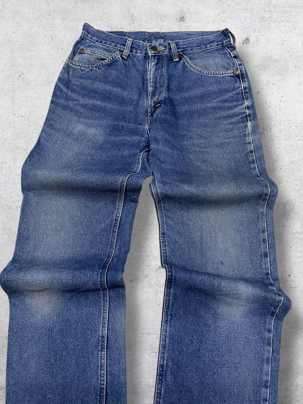 Lee VINTAGE LEE 90S DESIGNER USA BLUE WASHED OG DENIM ROCK STYLE Size US 27 - 4 Thumbnail
