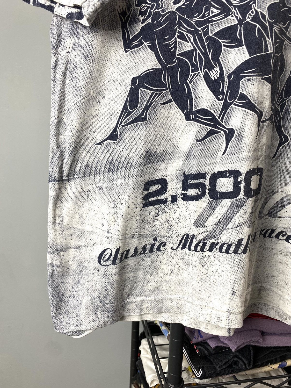 Vintage Rare! Vintage Greece Marathone Full Print T Shirt Size US S / EU 44-46 / 1 - 6 Thumbnail