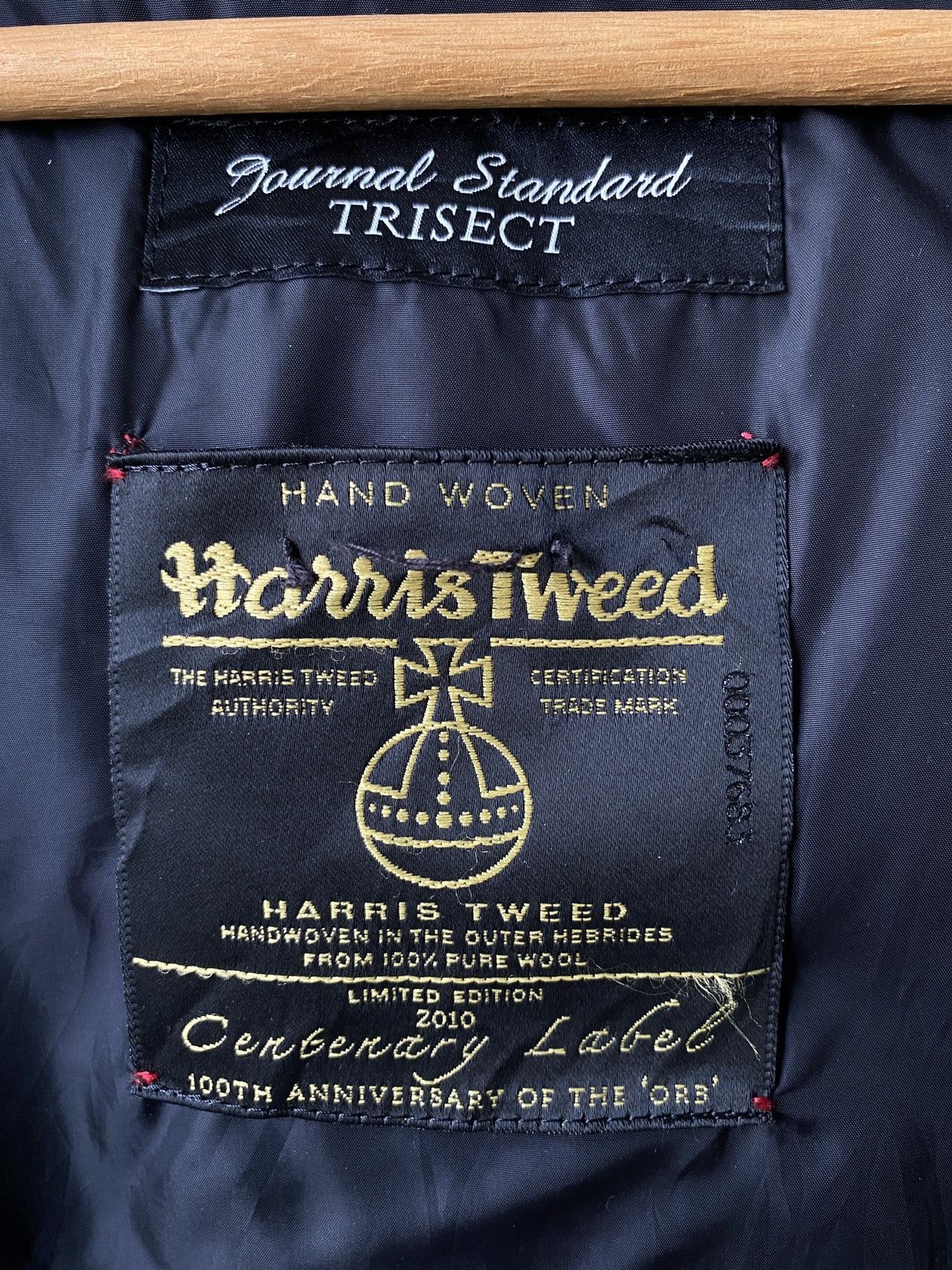 Harris Tweed × Japanese Brand × Journal Standard Harris Tweed X Journal Standard Wool Puffer Vest Hoodie Size US M / EU 48-50 / 2 - 7 Thumbnail