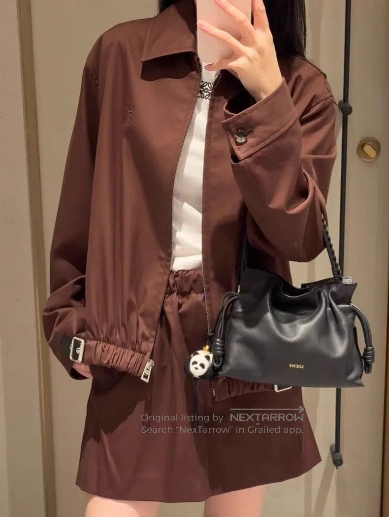 Loewe Loewe 2025 Fall/Winter Belt Jacket + Short Skirt Set Size XXS / US 00 / IT 34 - 2 Thumbnail