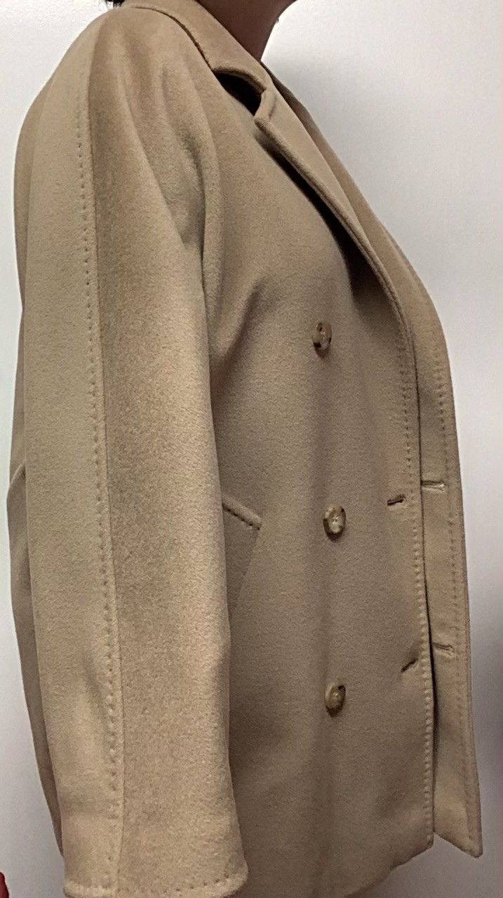 Max Mara Max Mara 101801 Rebus Short Coat in Tan Size L / US 10 / IT 46 - 5 Thumbnail