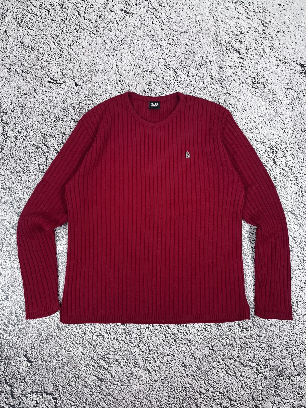 トップス 00s y2k archive d&g ds knit sweater Dolce Gabbana Vintage 00s Y2K Ribbed Knit Sweater Full Zip Men