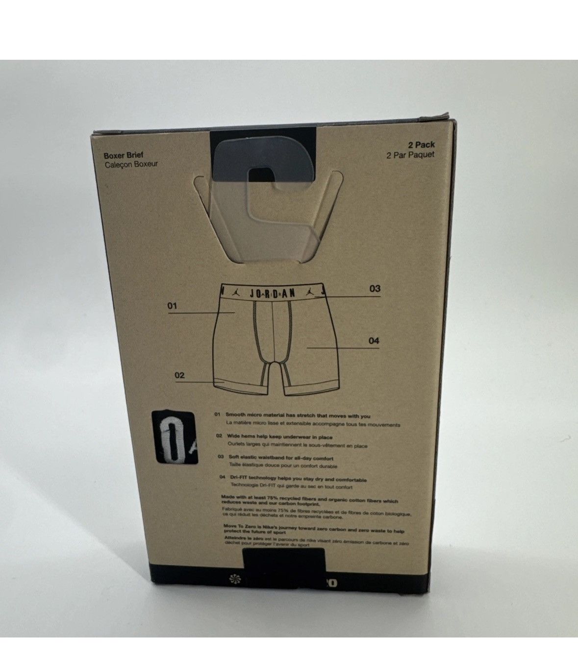 Nike Nike Air Jordan Flight micro Men’s dri-fit Boxer Briefs S Size 28 - 3 Thumbnail