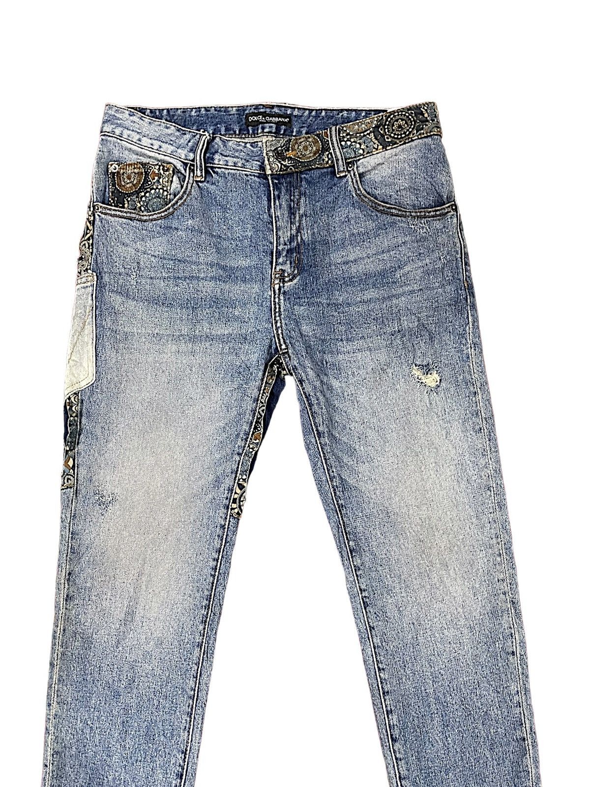 Dolce & Gabbana Designer Nice Design Japan Shasiko Boro Jeans Size US 32 / EU 48 - 13 Thumbnail