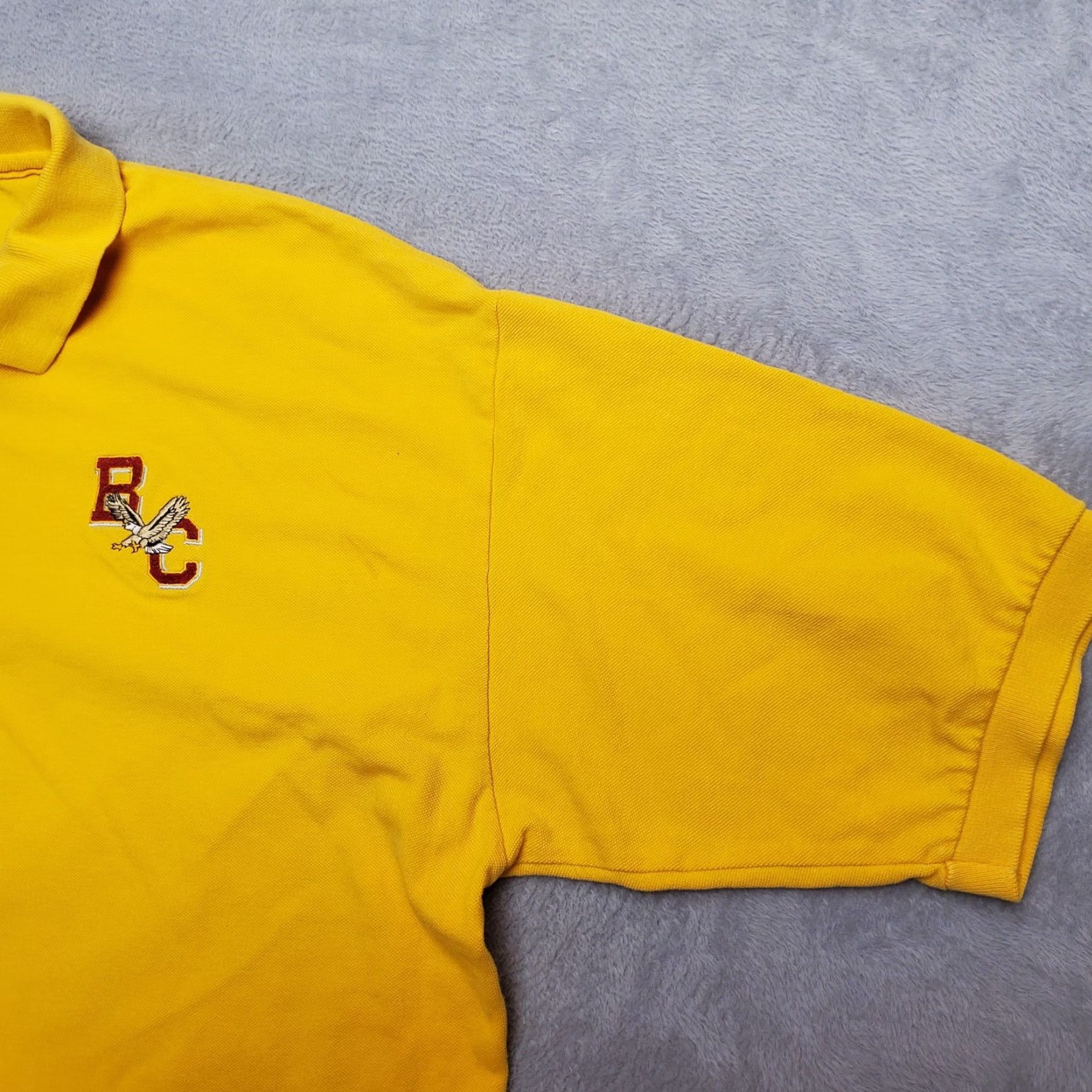 Vintage VINTAGE Vantage Polo Shirt Mens 2XL Yellow 100% Cotton Casual BC 80s 90s Solid Short Sleeve Collared Golf Walking Mens Size US XXL / EU 58 / 5 - 3 Thumbnail