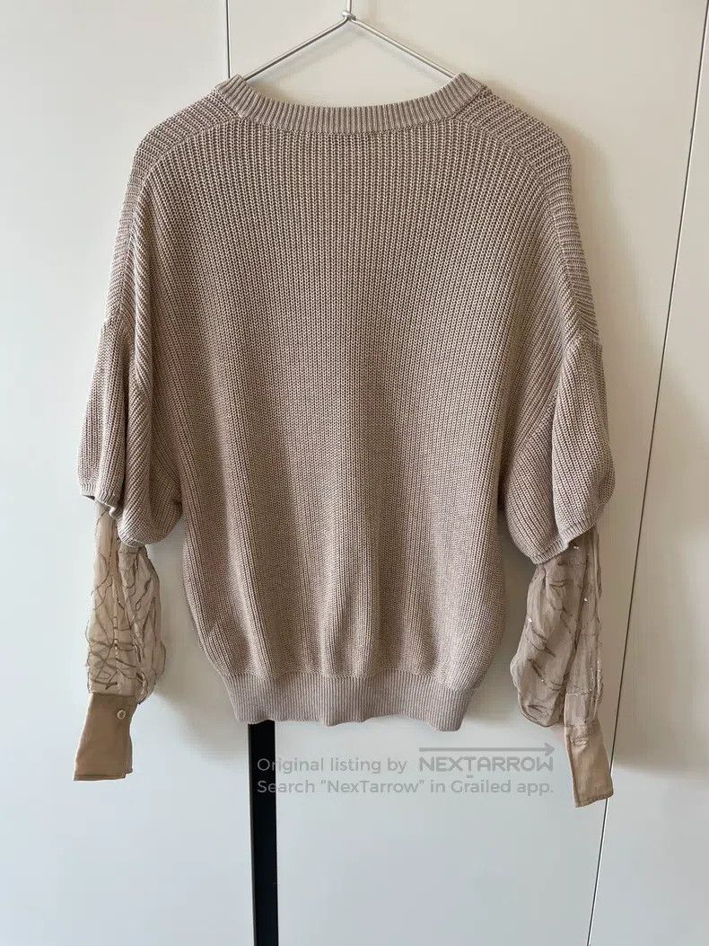 Brunello Cucinelli Brunello Cucinelli Patched Knit Sweater Size XS / US 0-2 / IT 36-38 - 7 Thumbnail