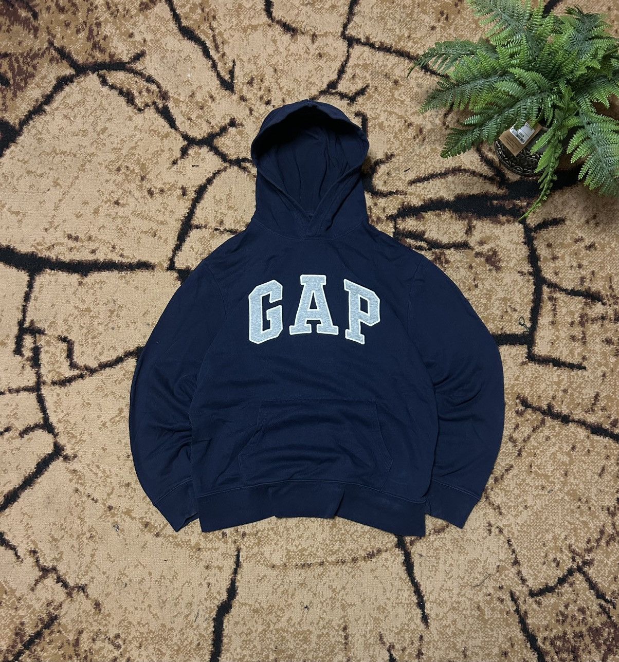 Gap × Vintage 00S vintage GAP Big logo oversized retro hoodie rare Size US L / EU 52-54 / 3 - 1 Thumbnail