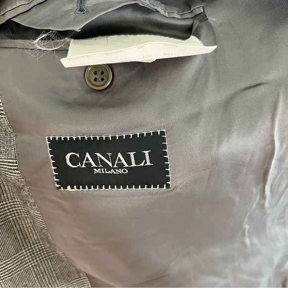Canali Canali RSM Cashmere Houndstooth Blazer Size 50L - 6 Thumbnail