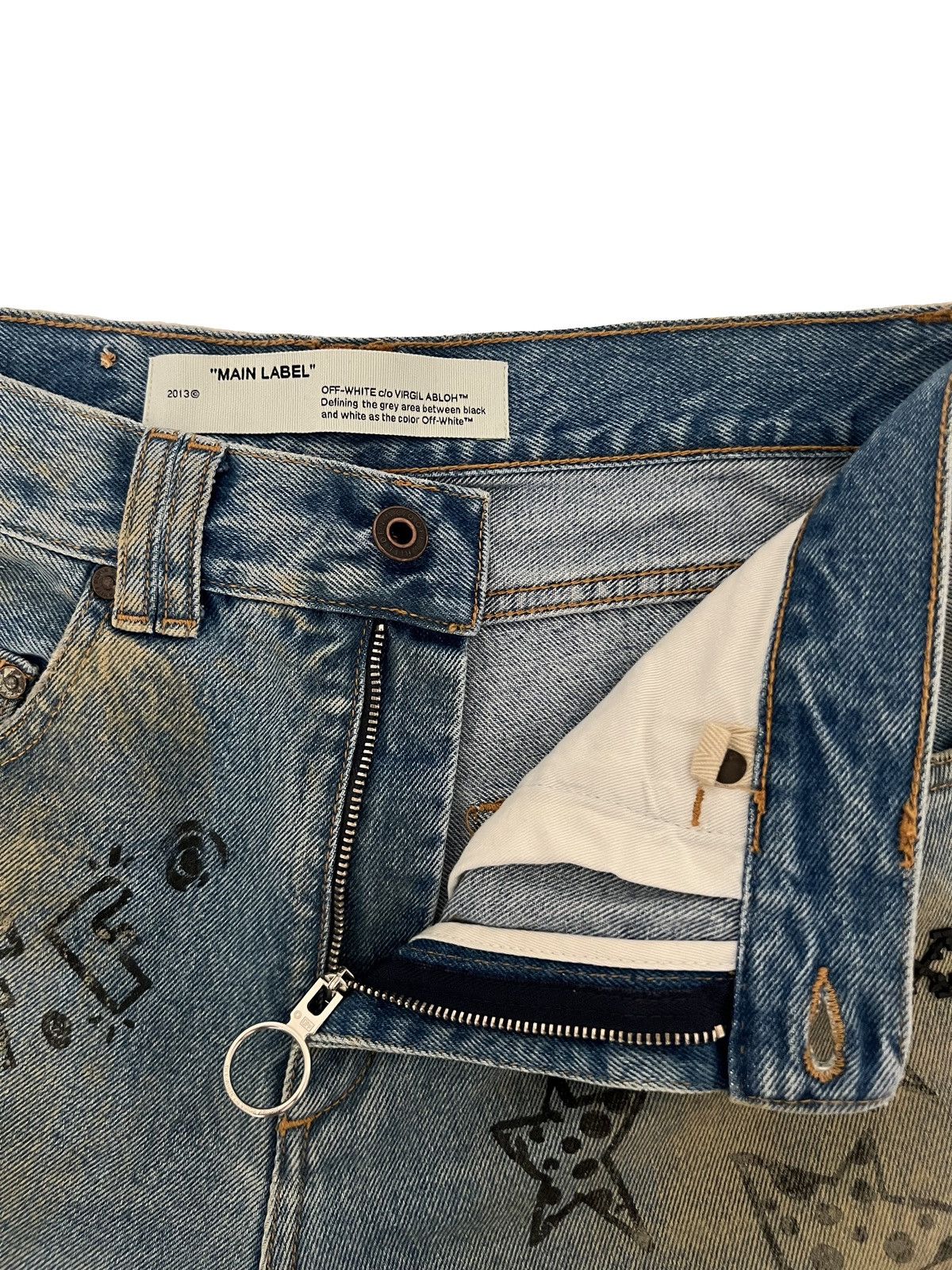 Off-White × Virgil Abloh Off-White Blue Jeans Size US 30 / EU 46 - 3 Thumbnail
