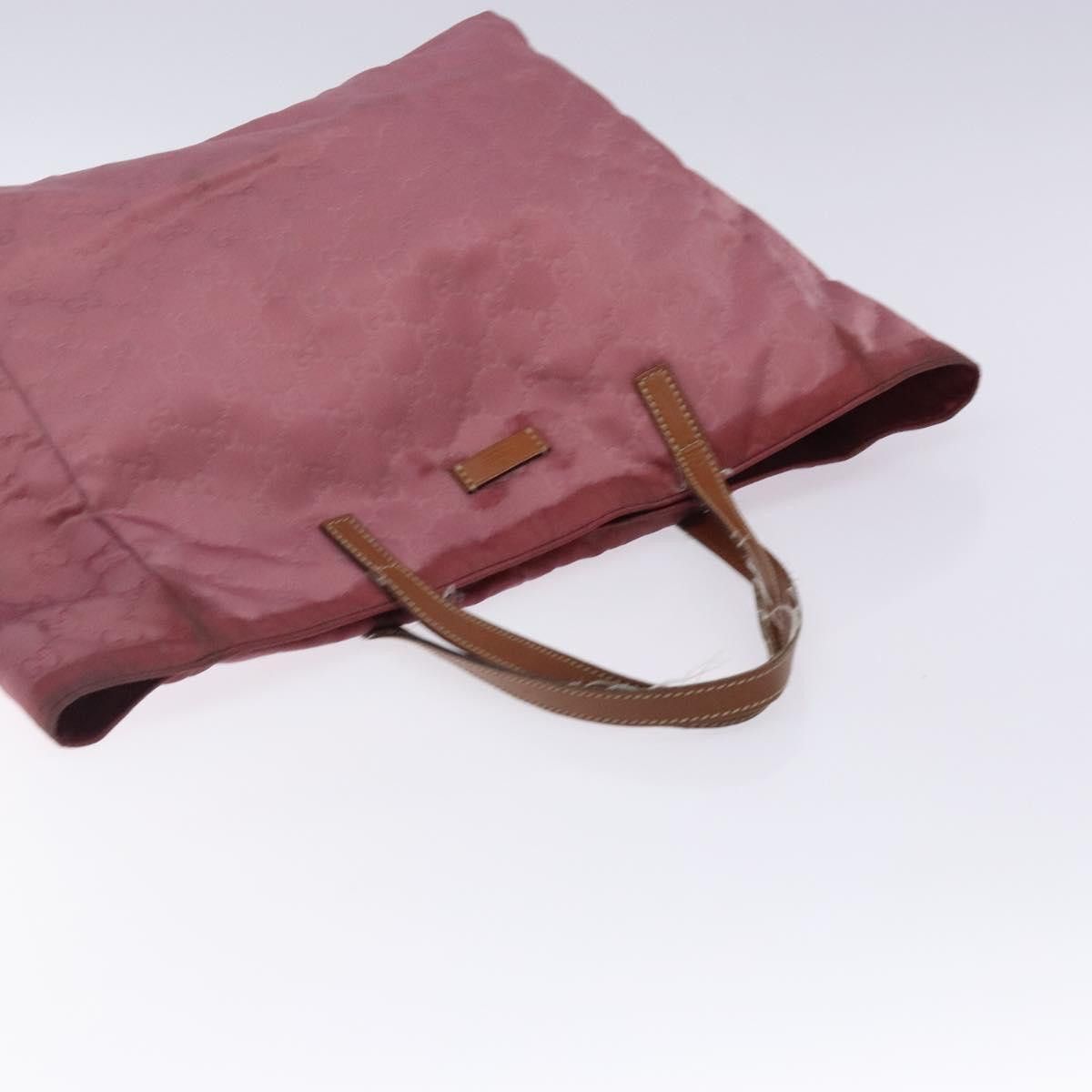 Gucci GUCCI GG Canvas Tote Bag Nylon Pink Silver Size ONE SIZE - 6 Thumbnail