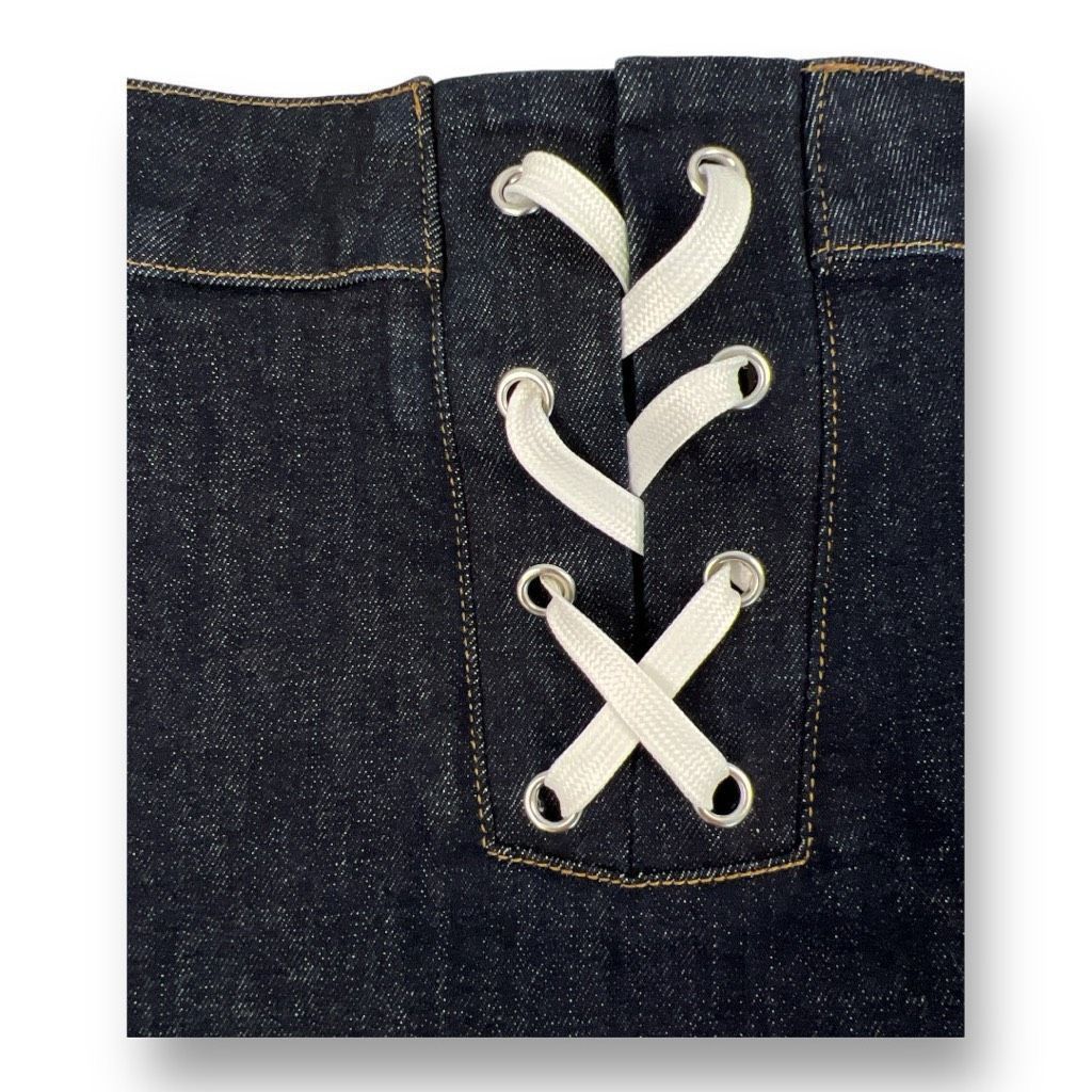 Other Bldwn Denim Jean Dark Blue Mini Skirt Size Extra Small Size 26" / US 2 / IT 38 - 3 Thumbnail