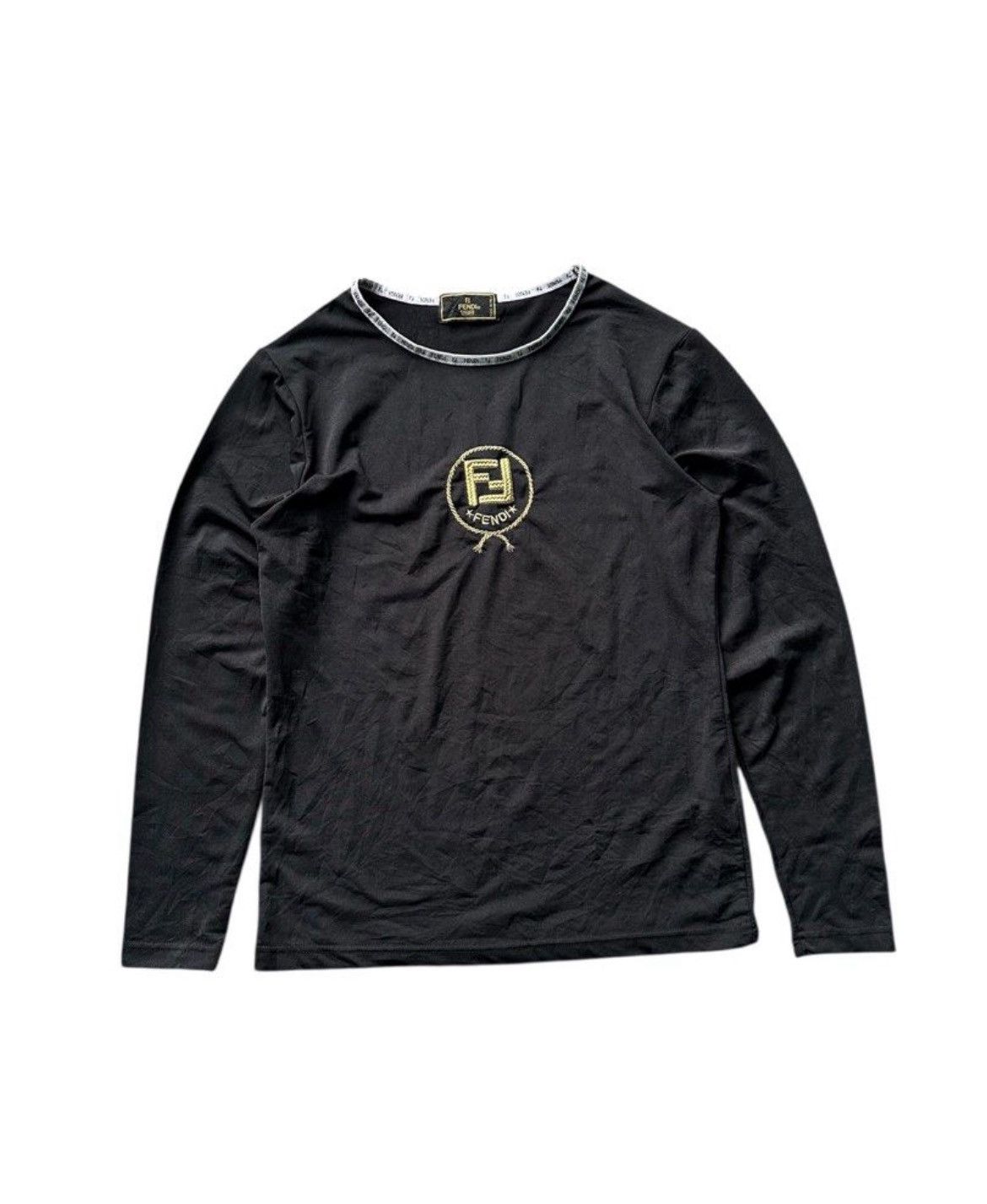 Fendi Vintage Fendi Longsleeve T shirt Size US S / EU 44-46 / 1 - 1 Thumbnail
