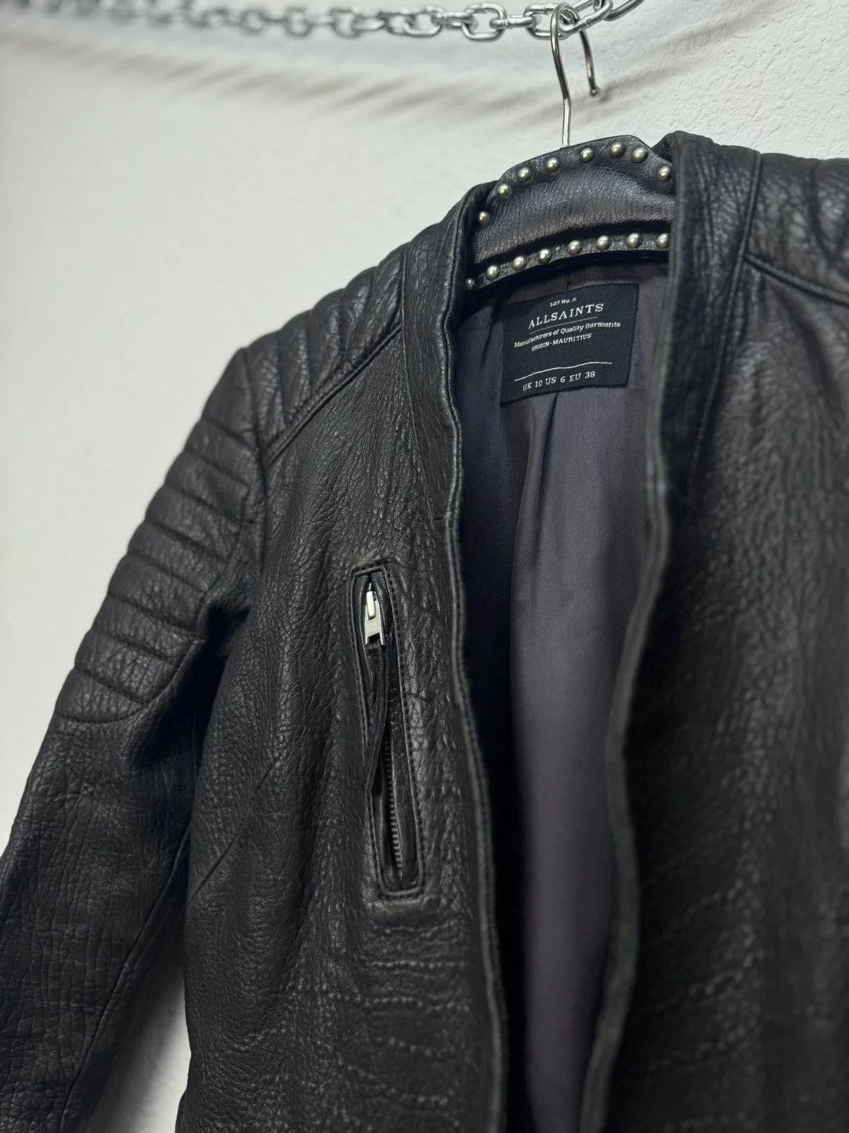 Allsaints Vintage Allsaints Leather Jacket Opium Rick Owen’s Style 90 Size M / US 6-8 / IT 42-44 - 15 Thumbnail
