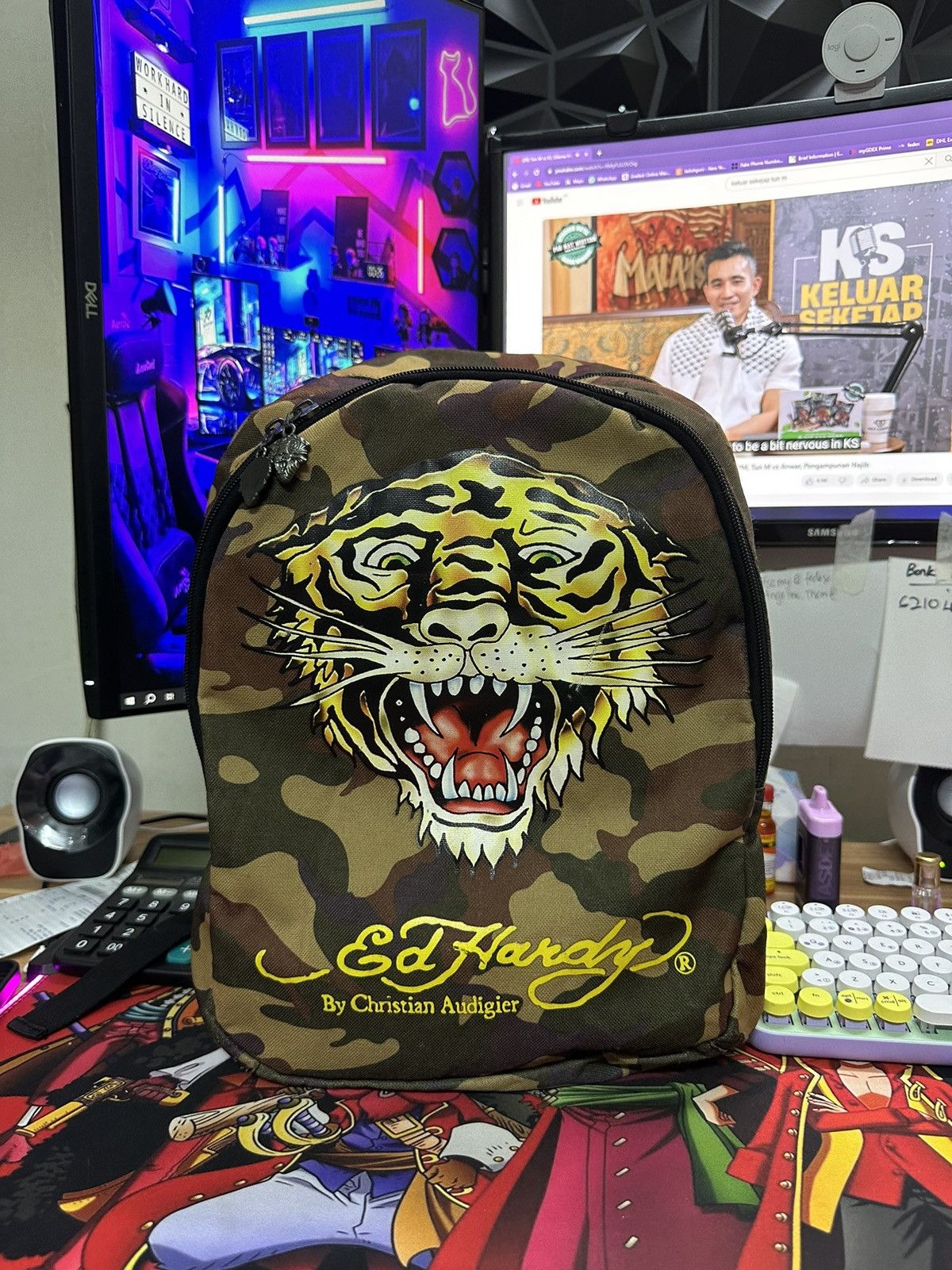 Ed Hardy Ed hardy camo flag bagpack Size ONE SIZE - 1 Thumbnail