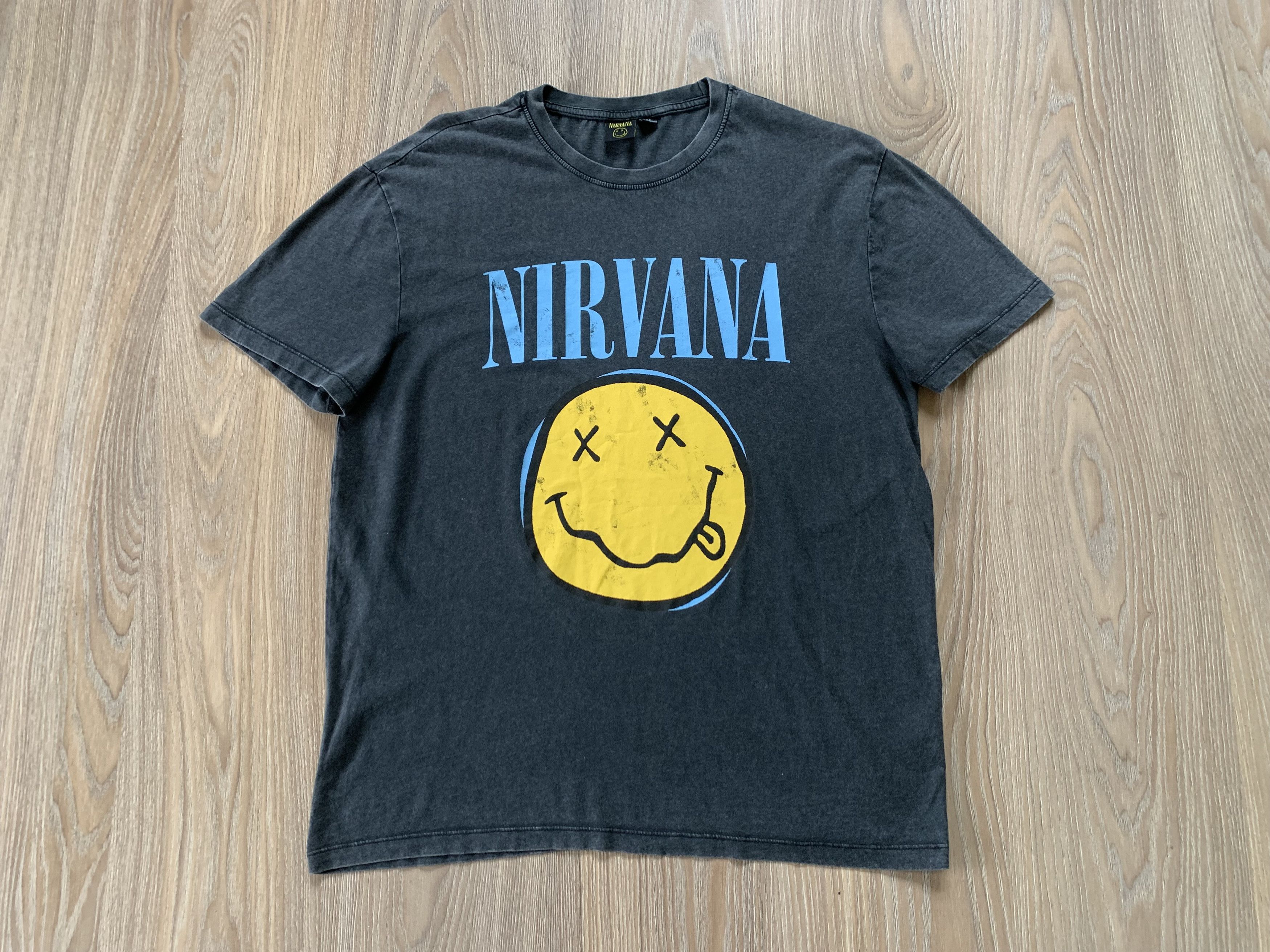 Band Tees × Nirvana Nirvana Big Logo Cotton Printed T Shirt Size US XS / EU 42 / 0 - 2 Thumbnail
