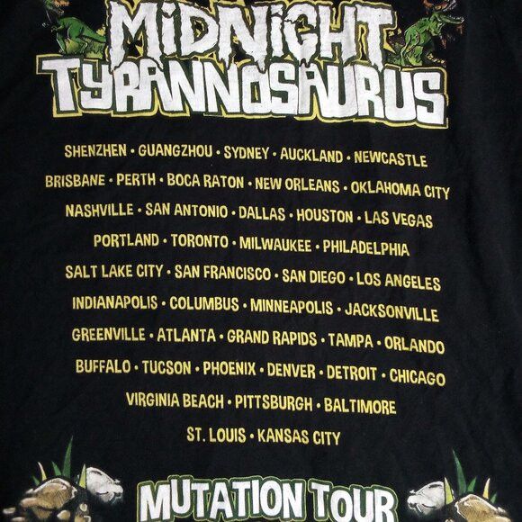 Band Tees Midnight Tyrannosaurus Mutation Tour Long Sleeve T-Shirt Size US XL / EU 56 / 4 - 6 Thumbnail