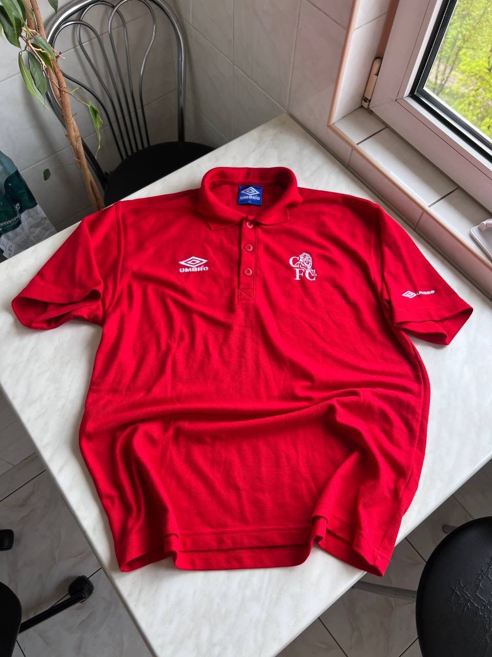 Chelsea Soccer Vintage Umbro Chelsea Jersey Polo t shirt 1990s Size US XL / EU 56 / 4 - 1 Thumbnail