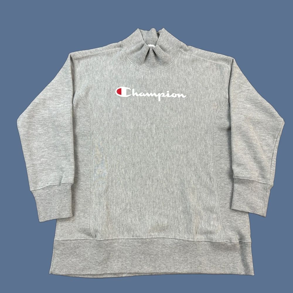 Champion Champion Reverse Weave Sweatshirt Mens Small Gray Mock Neck Pullover Size US S / EU 44-46 / 1 - 1 Thumbnail