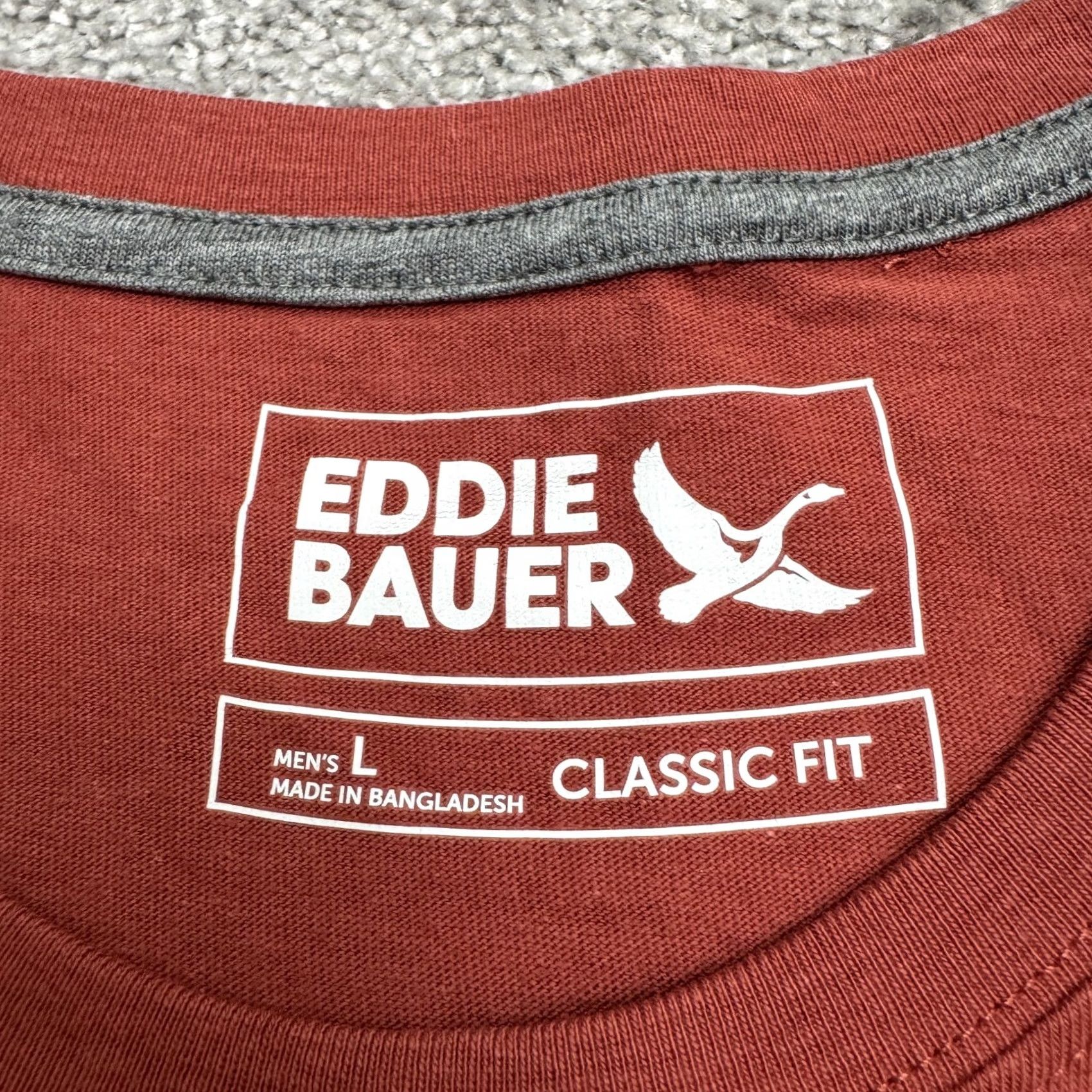 Eddie Bauer Eddie Bauer T-Shirt Mens Large Cotton Basic Crew Neck Red NWT Modern Classic Fit Short Sleeve Shirt Tee Regular Mens Red Cotton Basic Crew Tee NWT Size US L / EU 52-54 / 3 - 6 Thumbnail