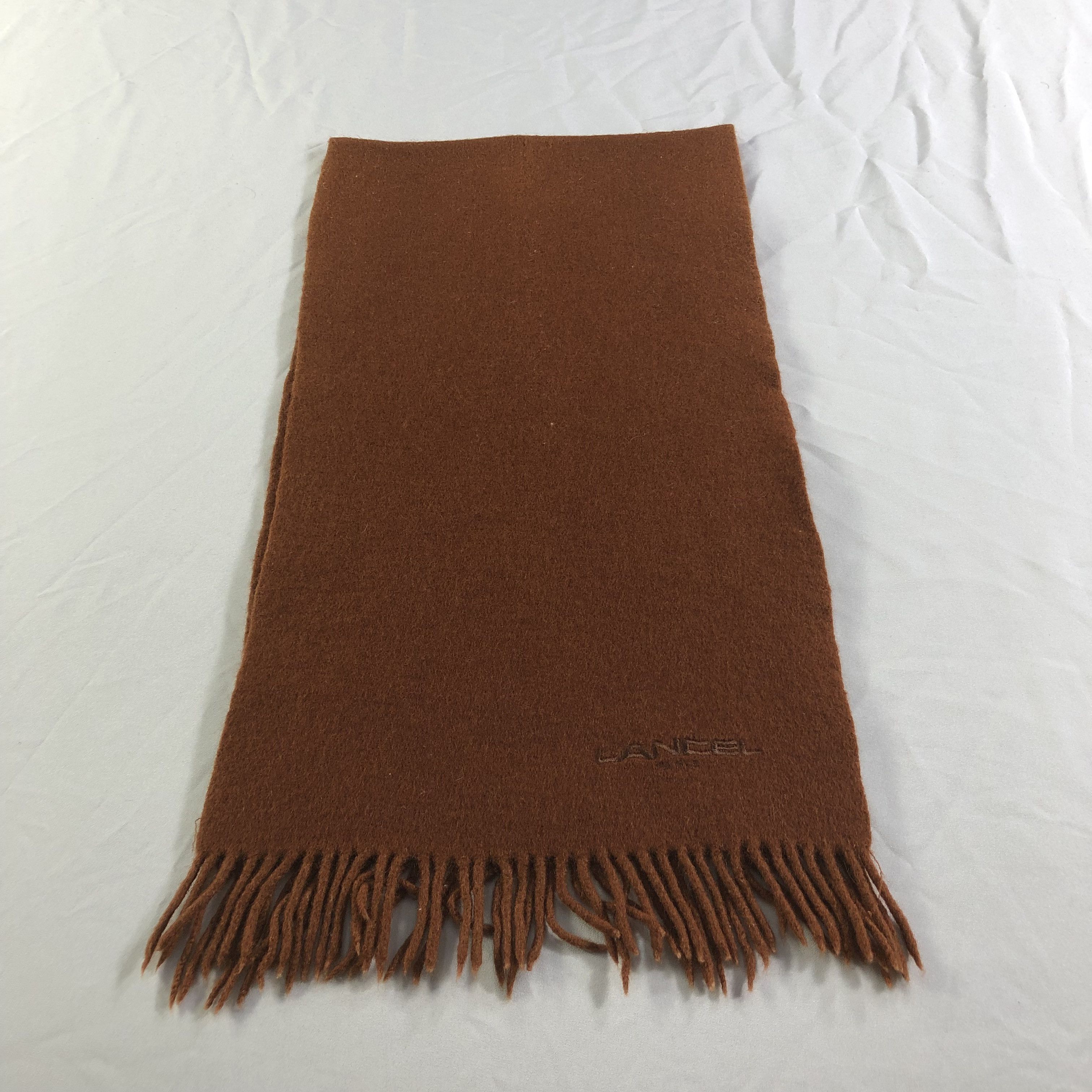 Lancel Lancel Plain Wool Scarf Muffler Neckwear V2223 Size ONE SIZE - 1 Thumbnail