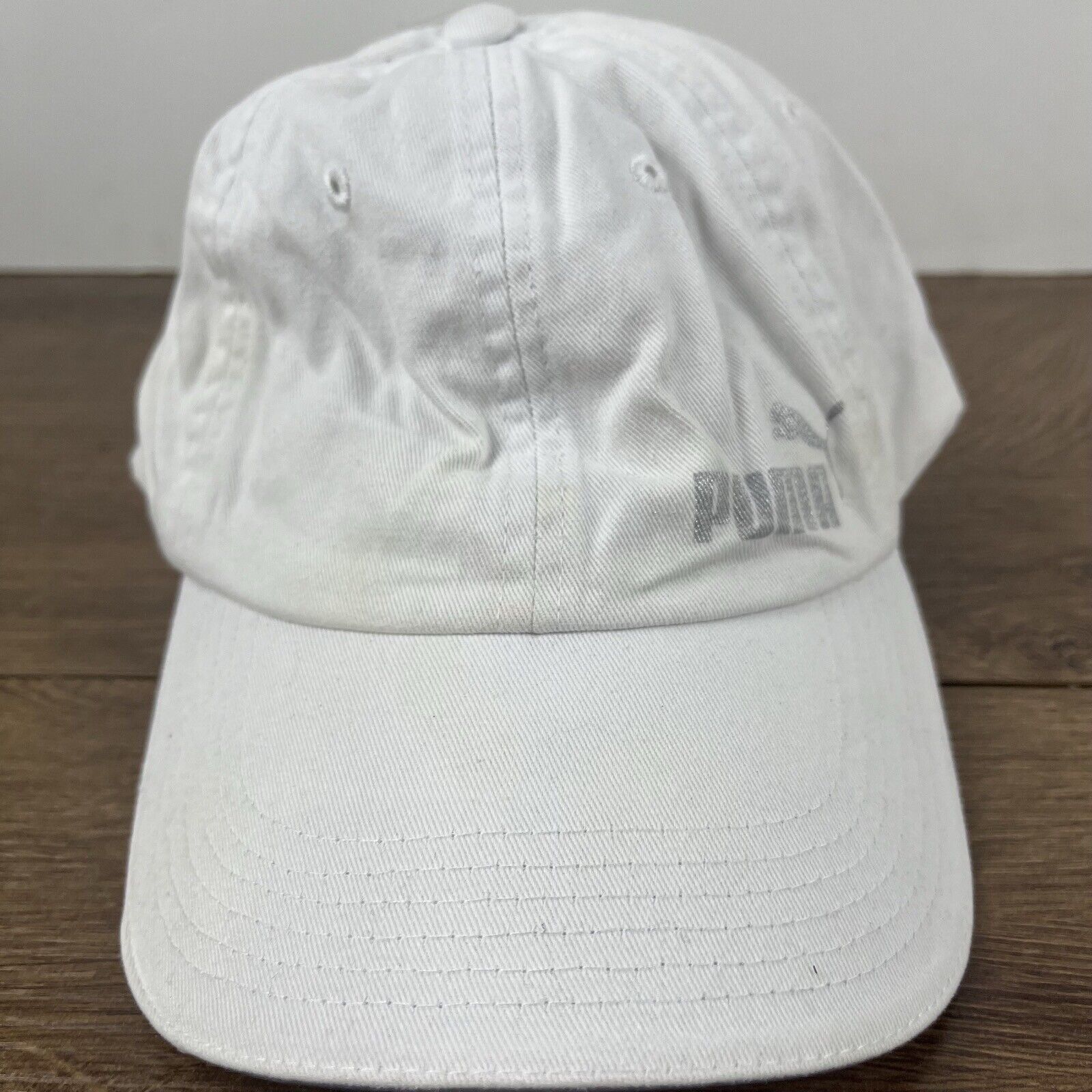 Puma PUMA Hat White Puma Athletic Hat White Hat Adjustable Adult Size ONE SIZE - 6 Thumbnail