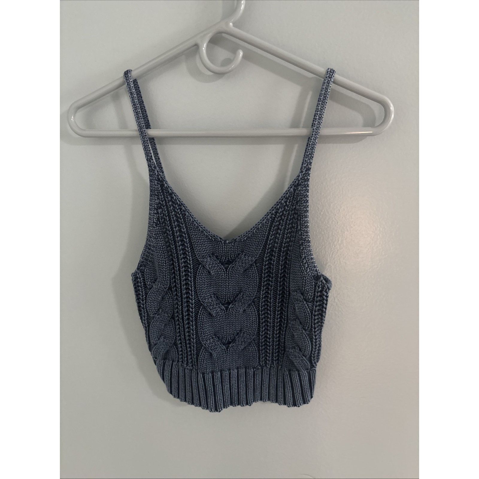 American Eagle Outfitters American Eagle Blue Knit Tank Top Size S / US 4 / IT 40 - 1 Thumbnail