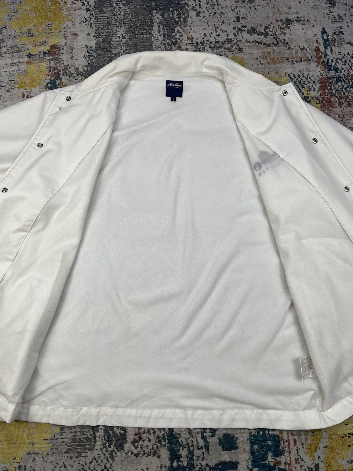 Ellesse Vintage Ellesse Button Up Windbreaker Coach Jackets Size US L / EU 52-54 / 3 - 10 Thumbnail
