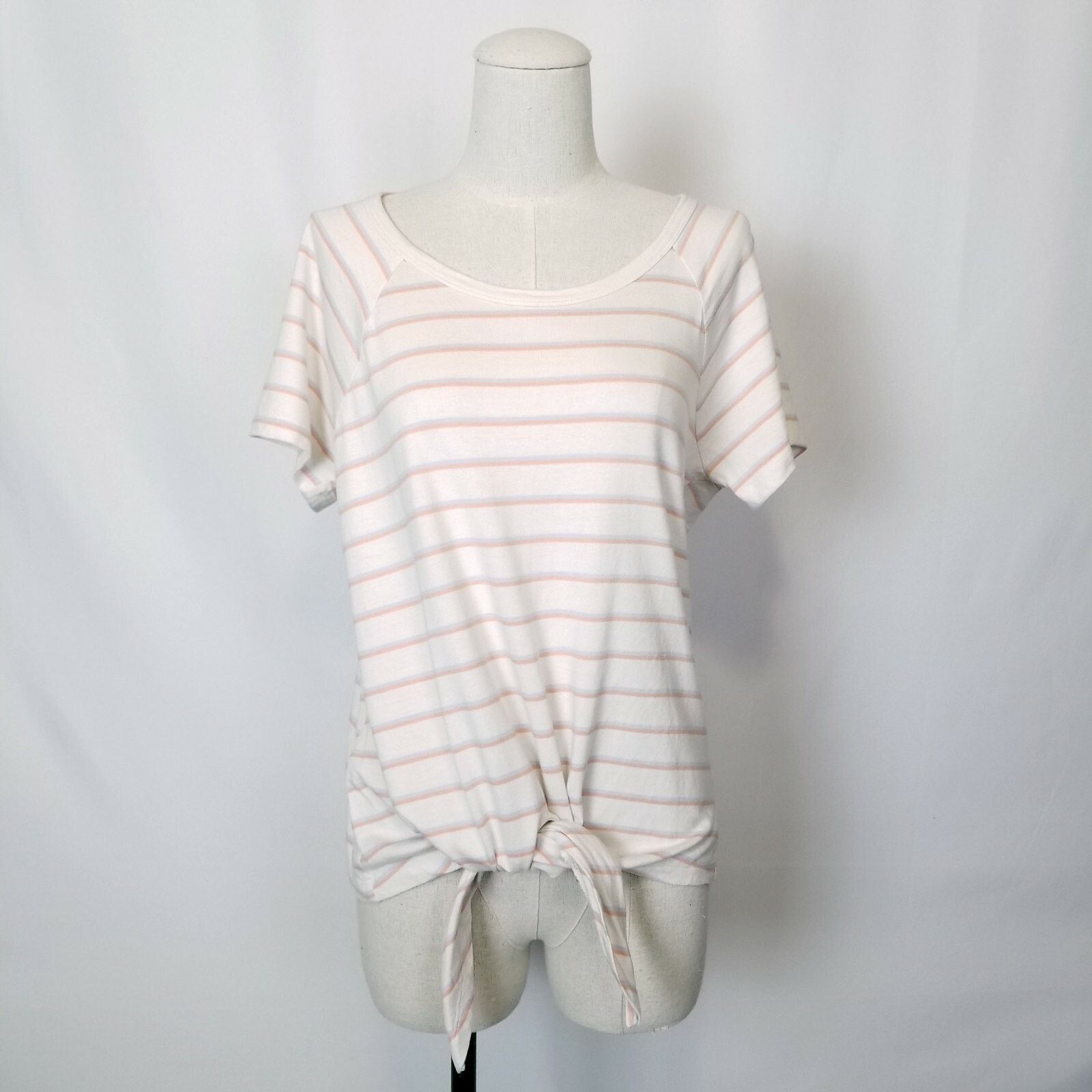 Sanctuary Sanctuary Short Sleeve Striped Tie Waist Tee Size M / US 6-8 / IT 42-44 - 1 Thumbnail