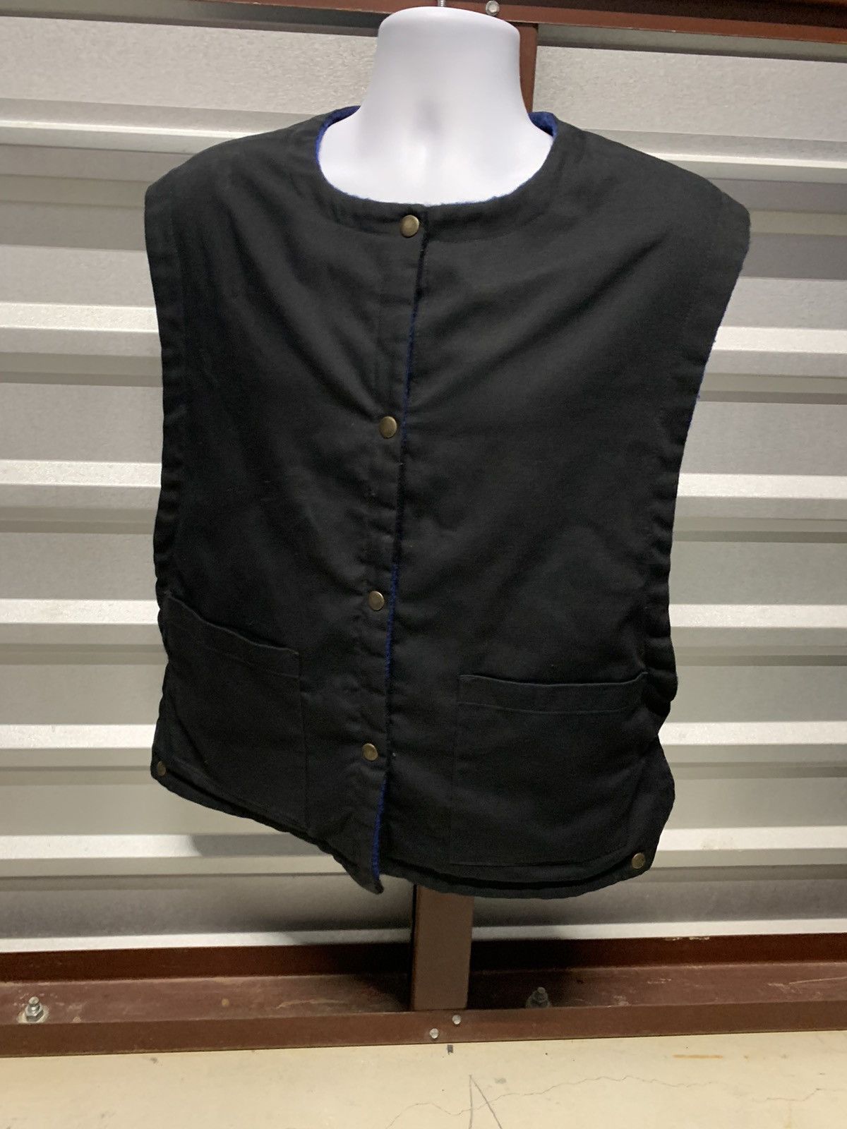 Vintage Reversible snap button Vest Size US L / EU 52-54 / 3 - 2 Thumbnail