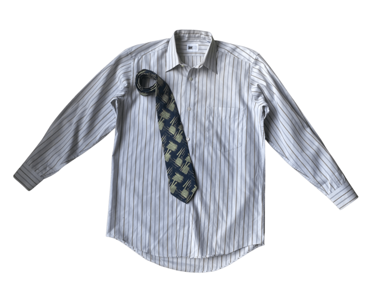 Issey Miyake Issey Miyake Striped Button Up With Tie Size US M / EU 48-50 / 2 - 1 Thumbnail