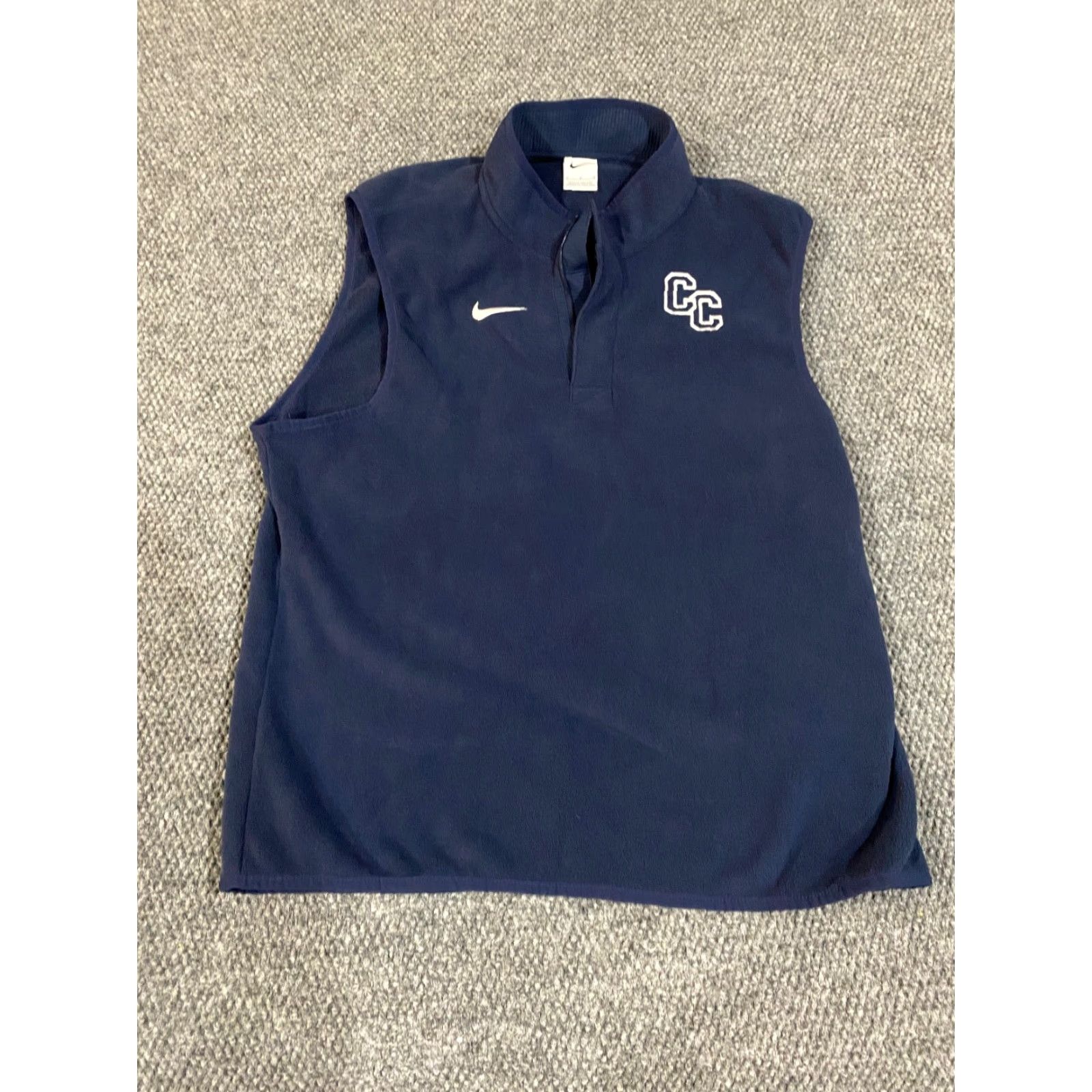 Nike Nike Sportswear Sweatshirt Pullover Mens M Navy Fleece Zip Mock Neck Logo Pocket Long Sleeve Regular Size US M / EU 48-50 / 2 - 2 Thumbnail