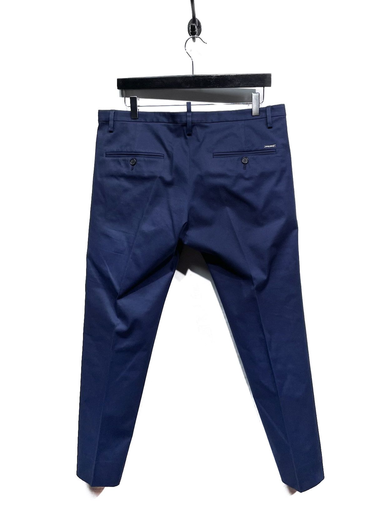 Dsquared2 Dsquared2 Navy Blue Pleated Chino Trousers Size US 32 / EU 48 - 3 Thumbnail