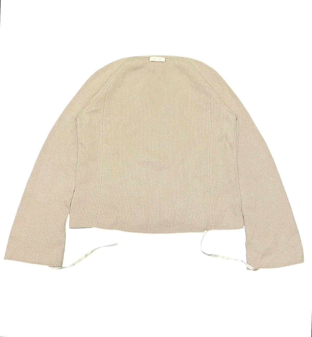 Helmut Lang Women’s Archival Helmut Lang Oversized Beige Bondage Sweater Size L / US 10 / IT 46 - 4 Thumbnail