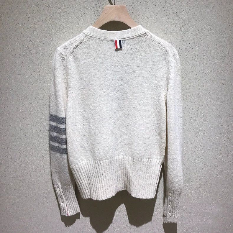 Thom Browne Thom Browne size2 Ma Hai Mao Woolen Open-Collar T-shirt Size US M / EU 48-50 / 2 - 2 Thumbnail
