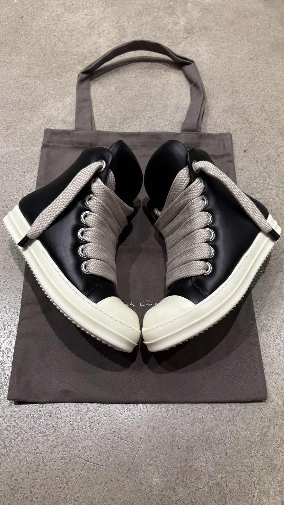 Rick Owens RICK OWENS - Jumbo High Black Milk Size US 9 / EU 42 - 1 Thumbnail